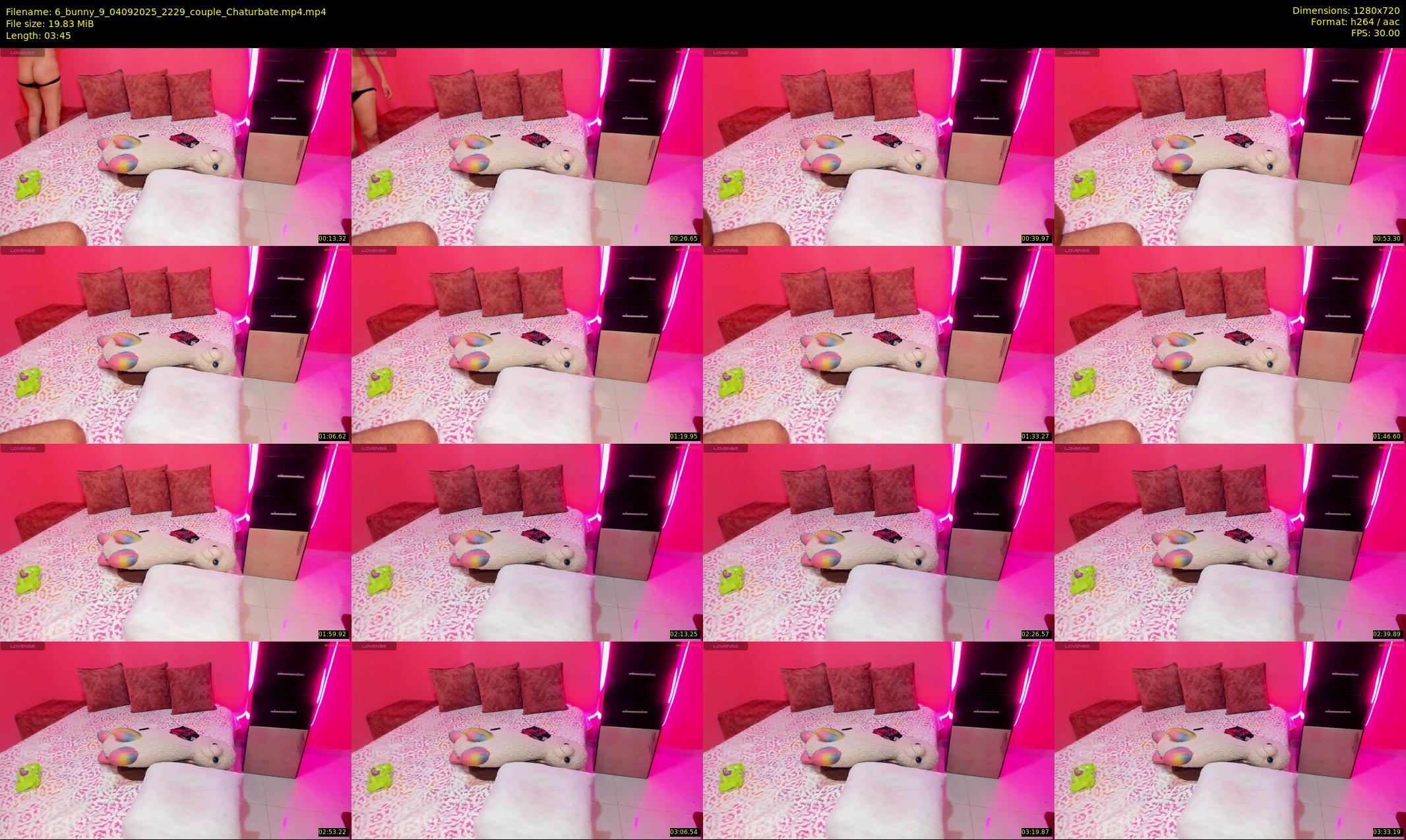 6_bunny_9 — 4 minute Chaturbate couple cam show recording, 720p, Sep 4, 2025