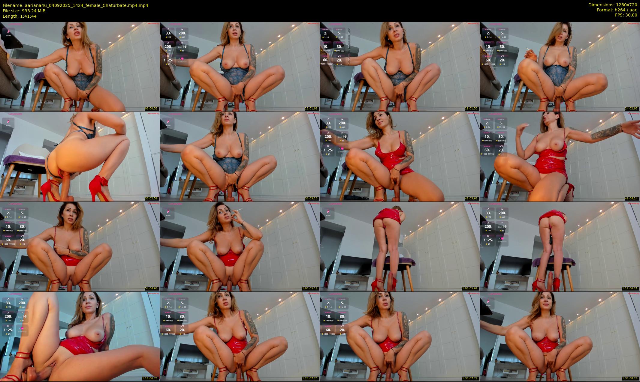 aariana4u — 102 minute Chaturbate female cam show recording, 720p, Sep 4, 2025