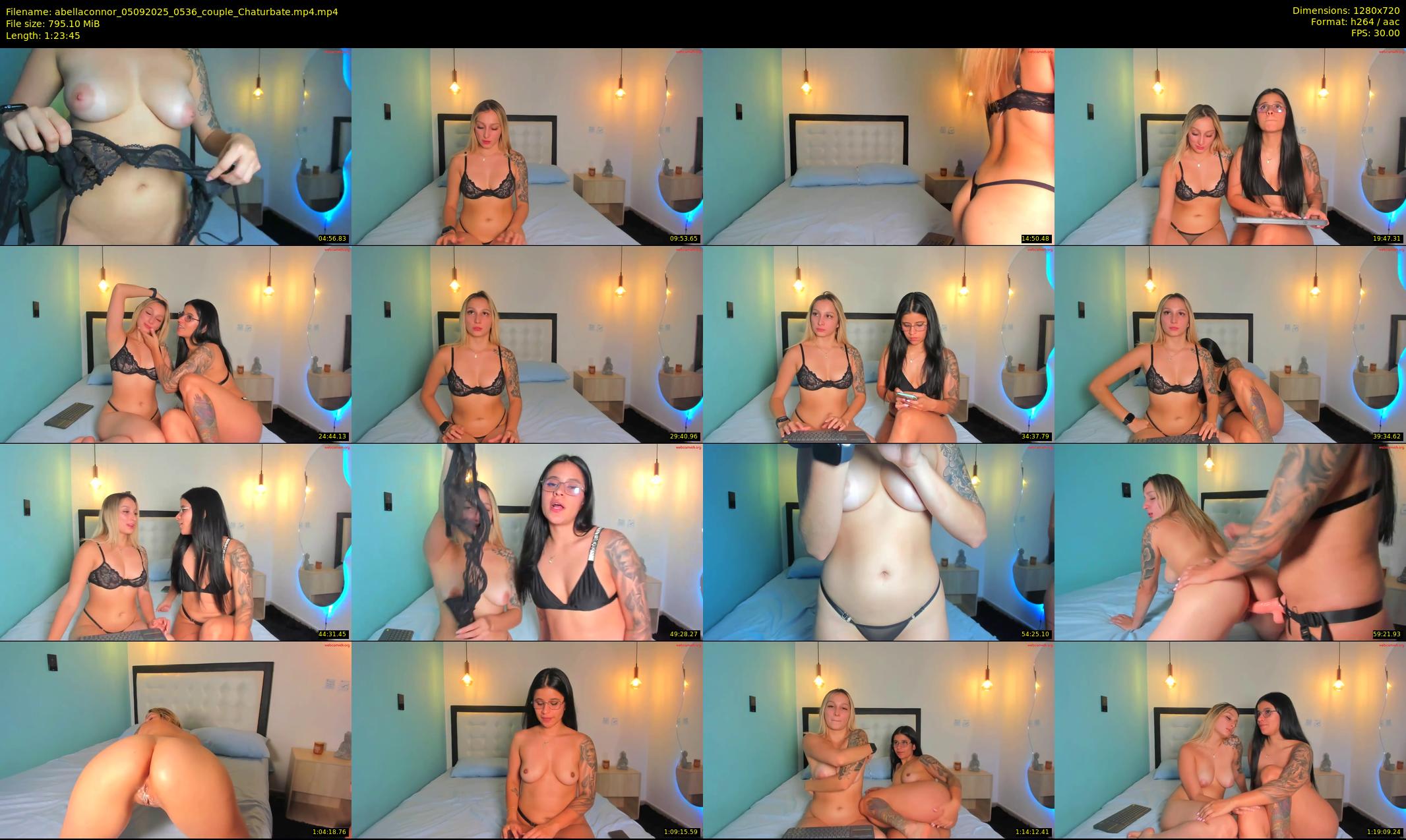 abellaconnor — 84 minute Chaturbate couple cam show recording, 720p, Sep 5, 2025