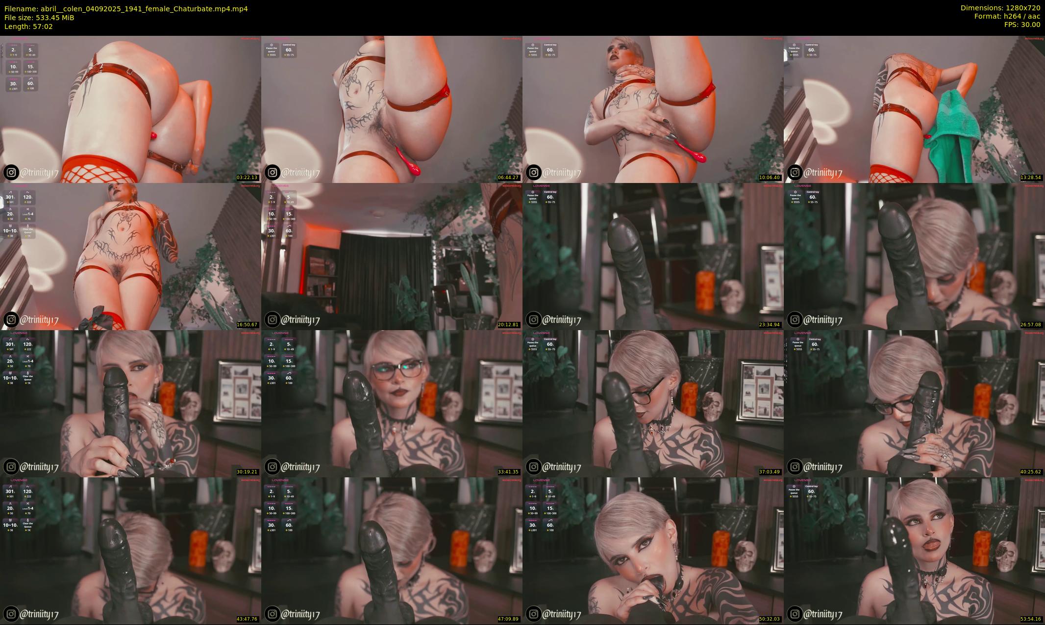 abril__colen — 58 minute Chaturbate female cam show recording, 720p, Sep 4, 2025