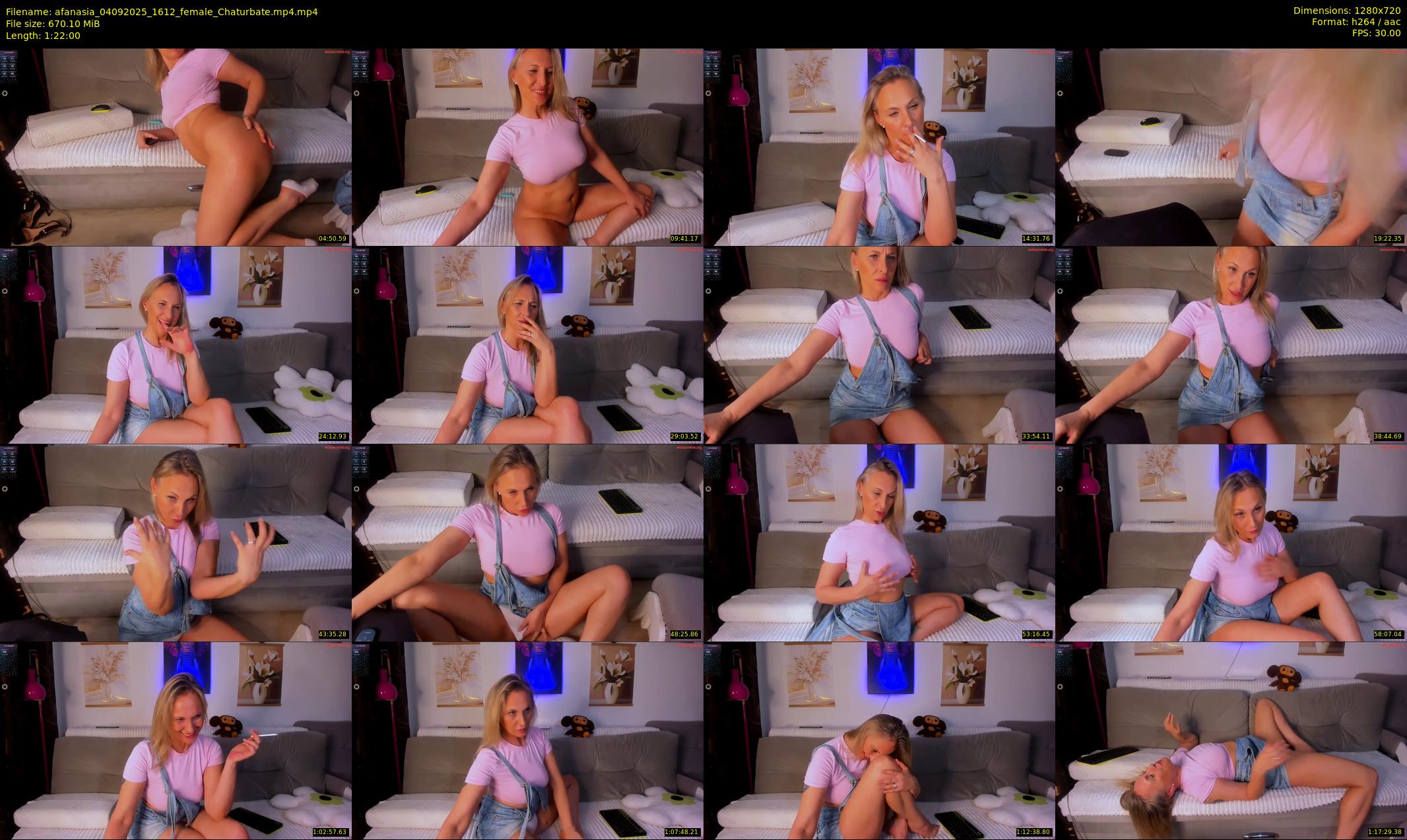 afanasia — 82 minute Chaturbate female cam show recording, 720p, Sep 4, 2025