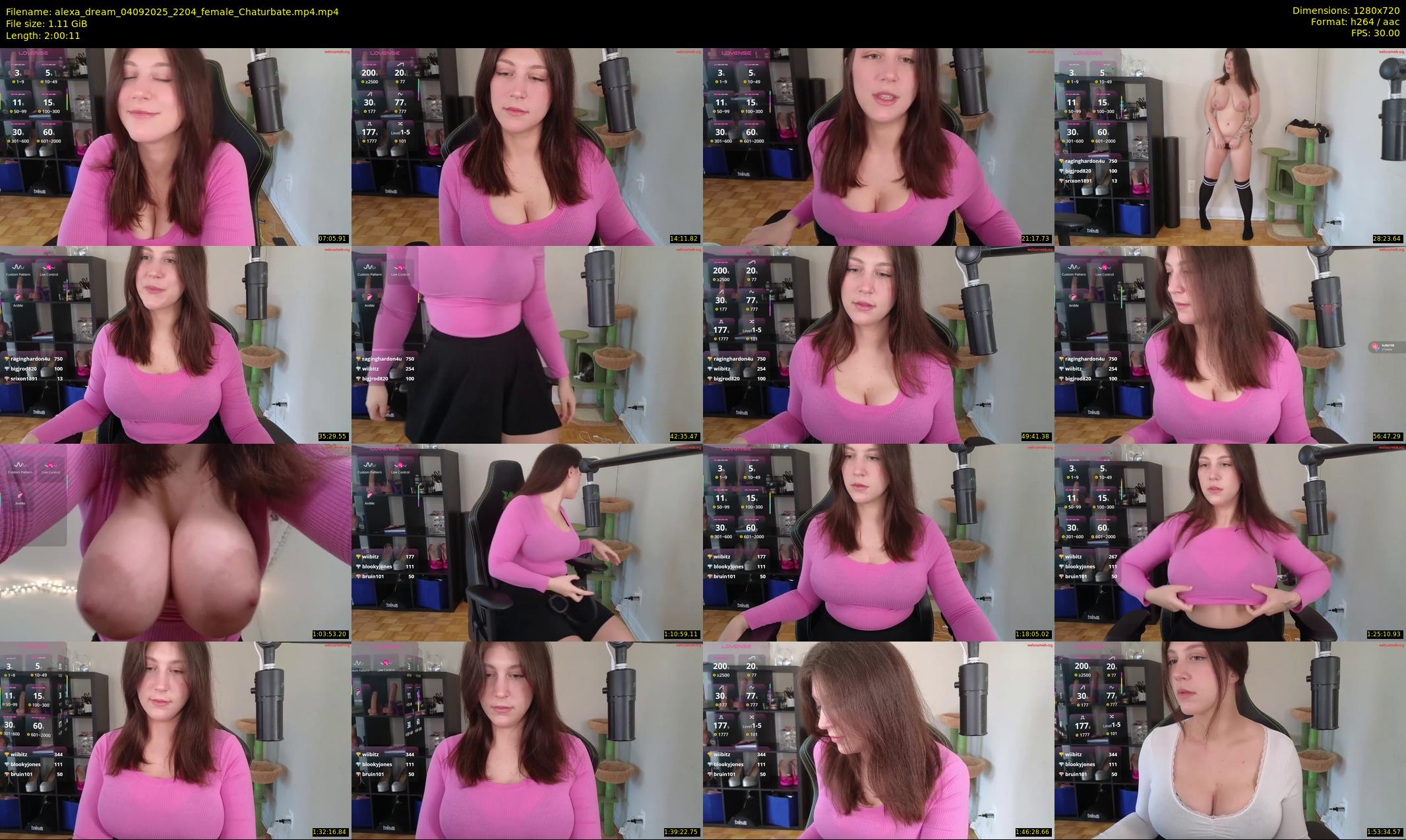 alexa_dream — 121 minute Chaturbate female cam show recording, 720p, Sep 4, 2025