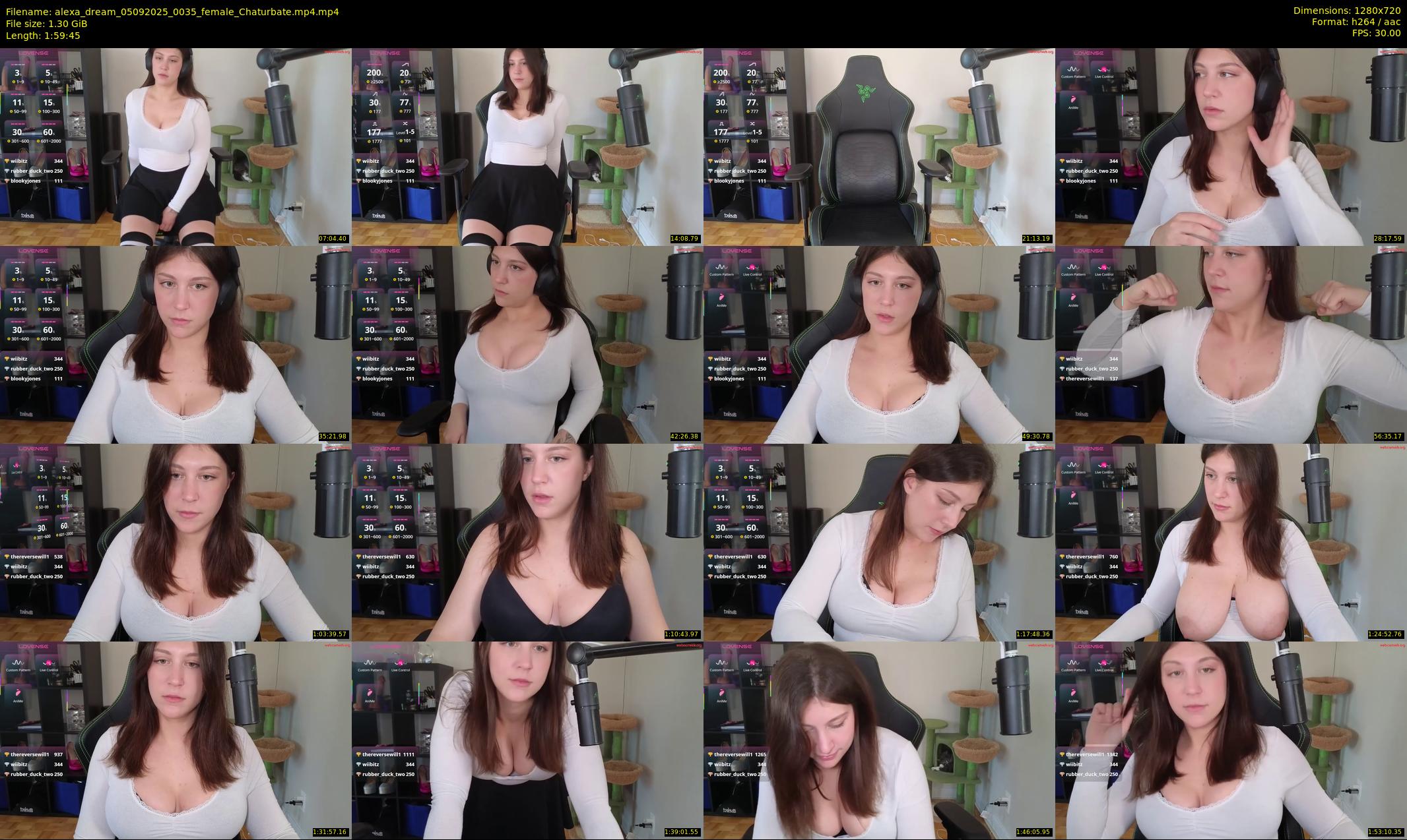 alexa_dream — 120 minute Chaturbate female cam show recording, 720p, Sep 5, 2025