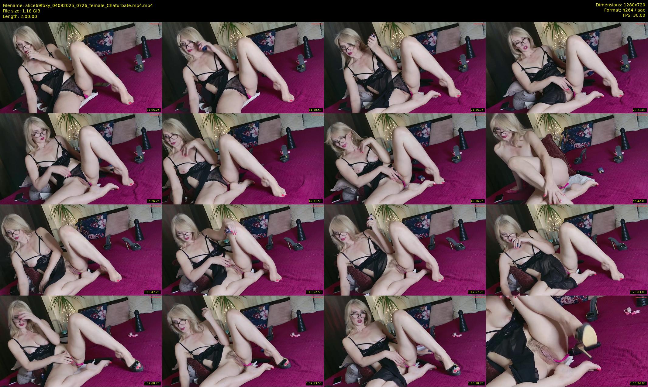 alice69foxy — 120 minute Chaturbate female cam show recording, 720p, Sep 4, 2025