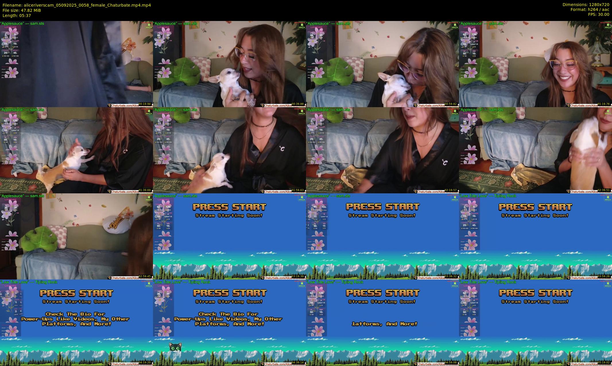 aliceriverscam — 6 minute Chaturbate female cam show recording, 720p, Sep 5, 2025