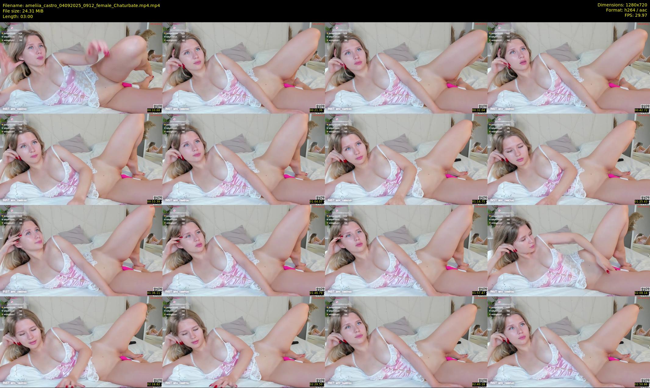 ameliia_castro — 3 minute Chaturbate female cam show recording, 720p, Sep 4, 2025
