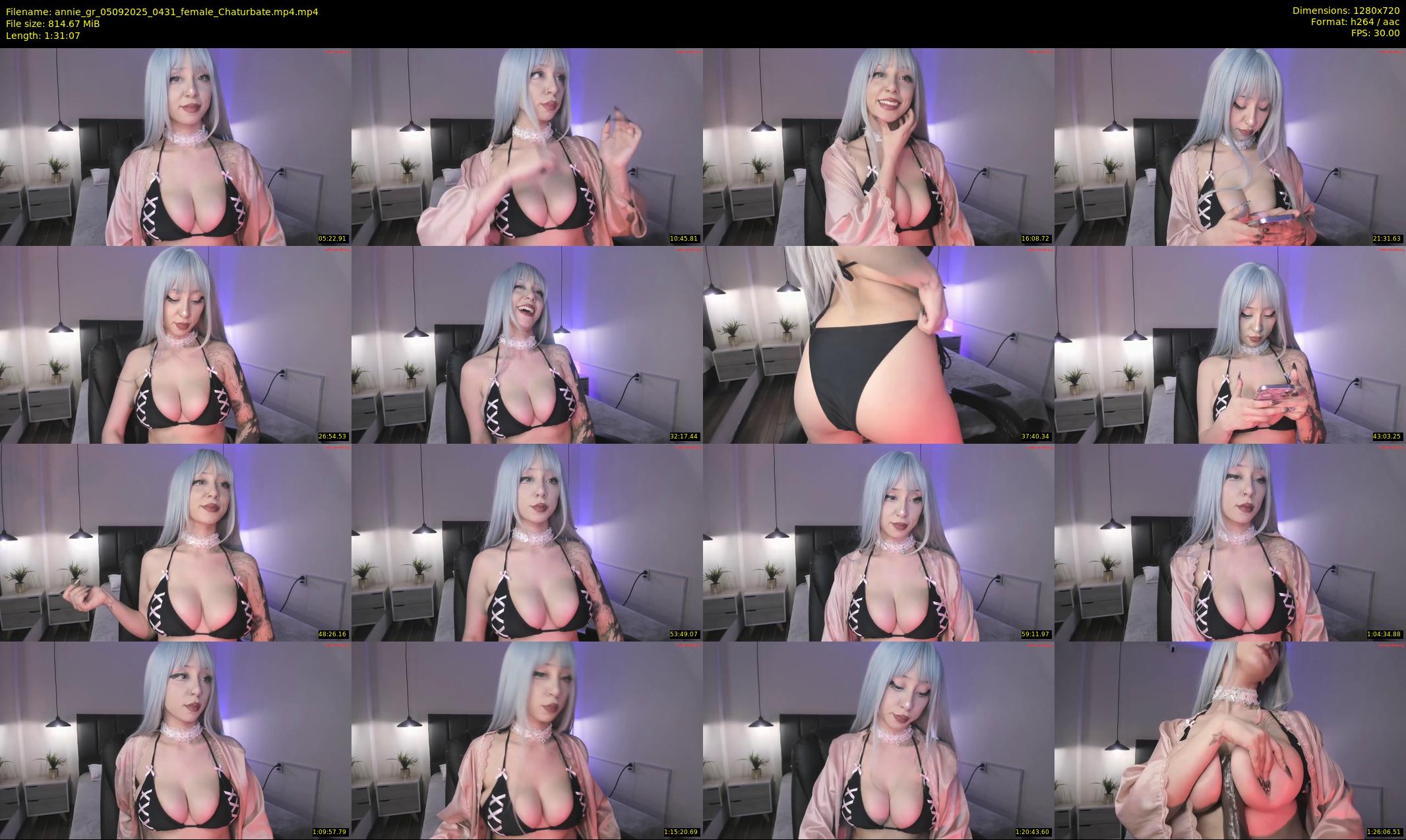 annie_gr — 92 minute Chaturbate female cam show recording, 720p, Sep 5, 2025