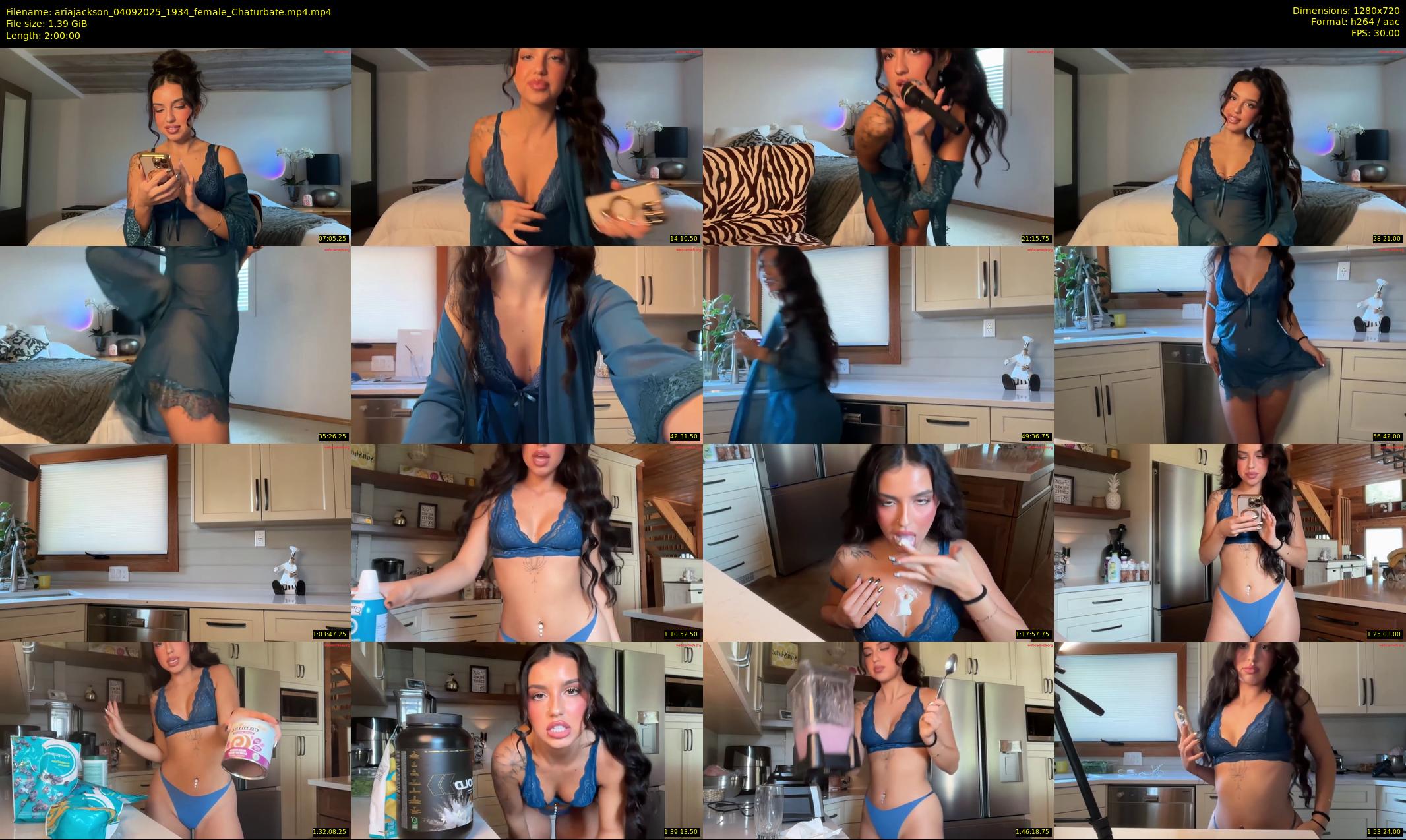 ariajackson — 120 minute Chaturbate female cam show recording, 720p, Sep 4, 2025