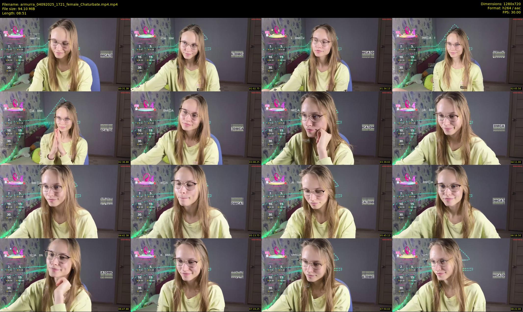 armurra — 9 minute Chaturbate female cam show recording, 720p, Sep 4, 2025