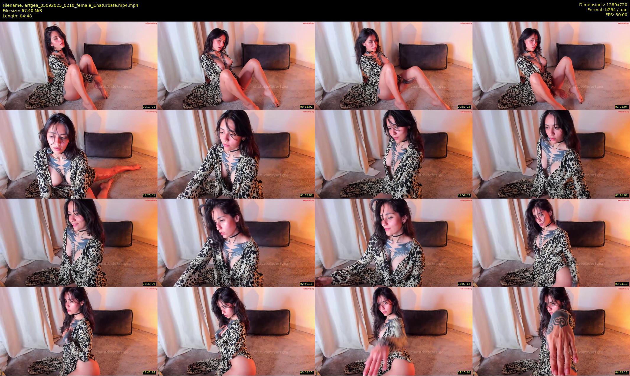 artgea — 5 minute Chaturbate female cam show recording, 720p, Sep 5, 2025