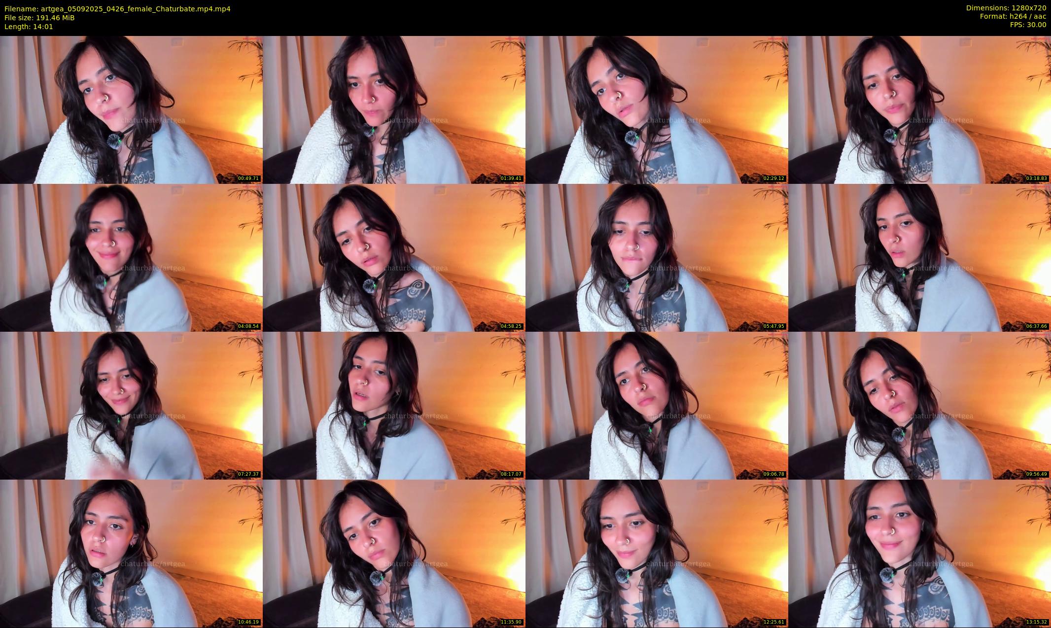 artgea — 15 minute Chaturbate female cam show recording, 720p, Sep 5, 2025