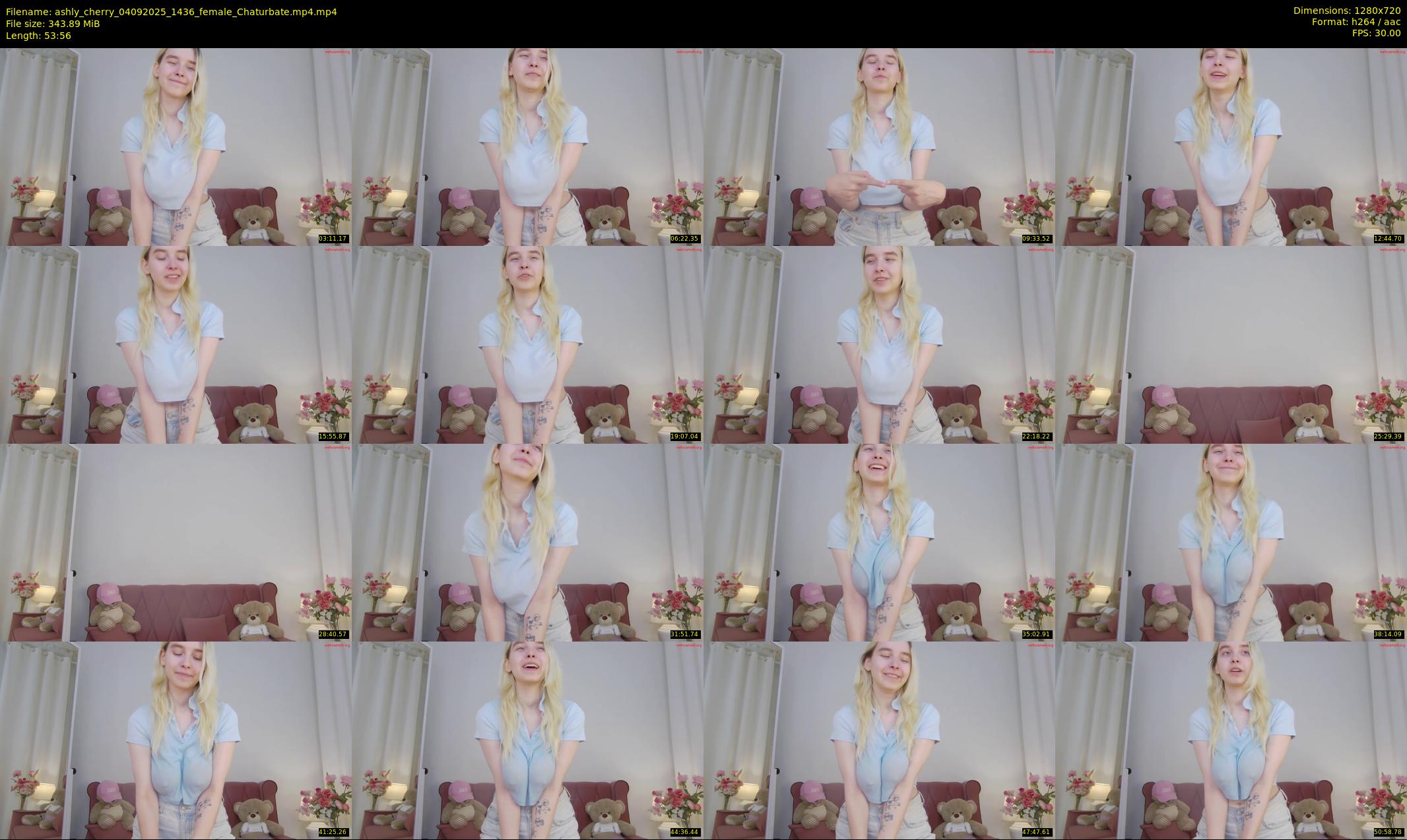 ashly_cherry — 54 minute Chaturbate female cam show recording, 720p, Sep 4, 2025