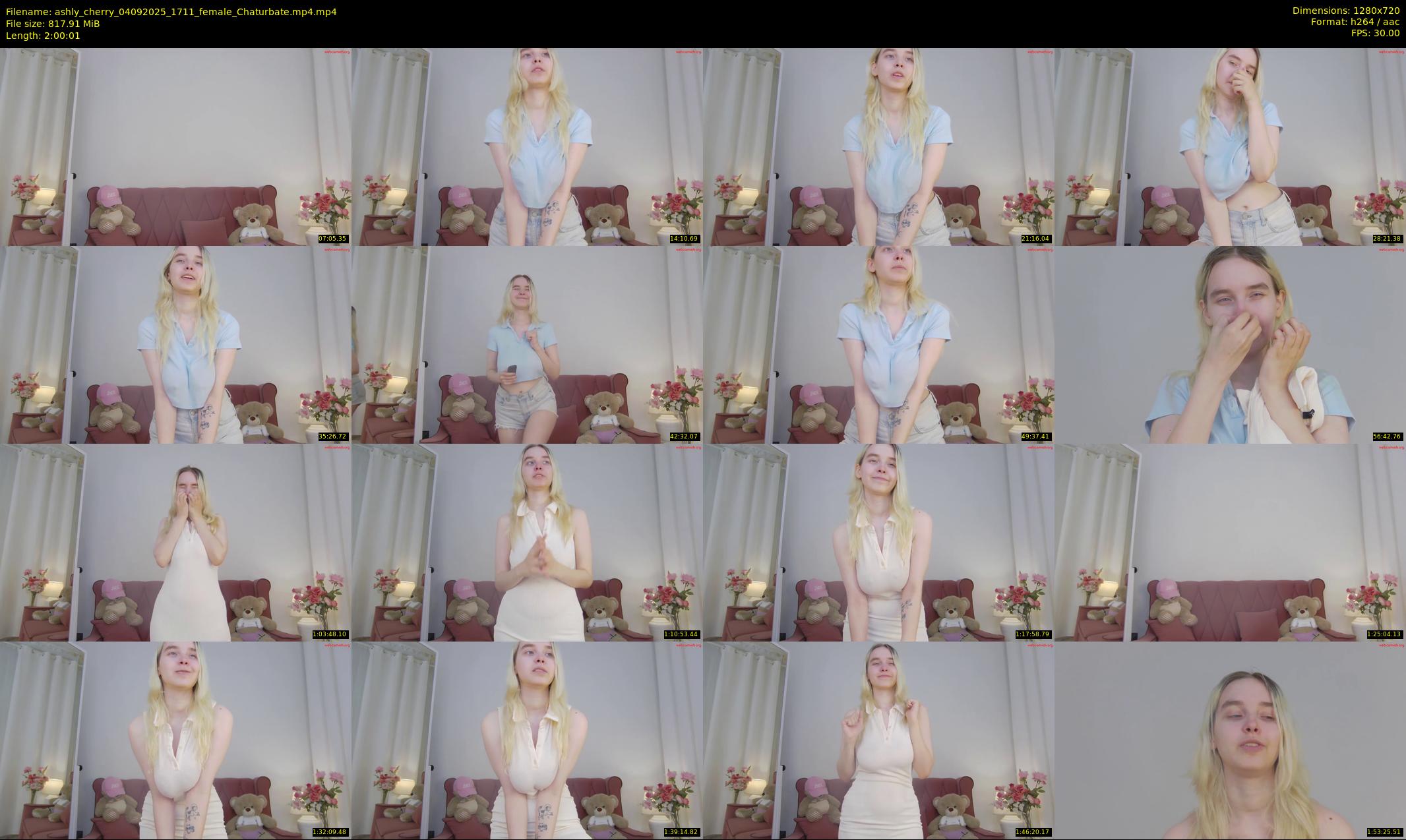 ashly_cherry — 121 minute Chaturbate female cam show recording, 720p, Sep 4, 2025
