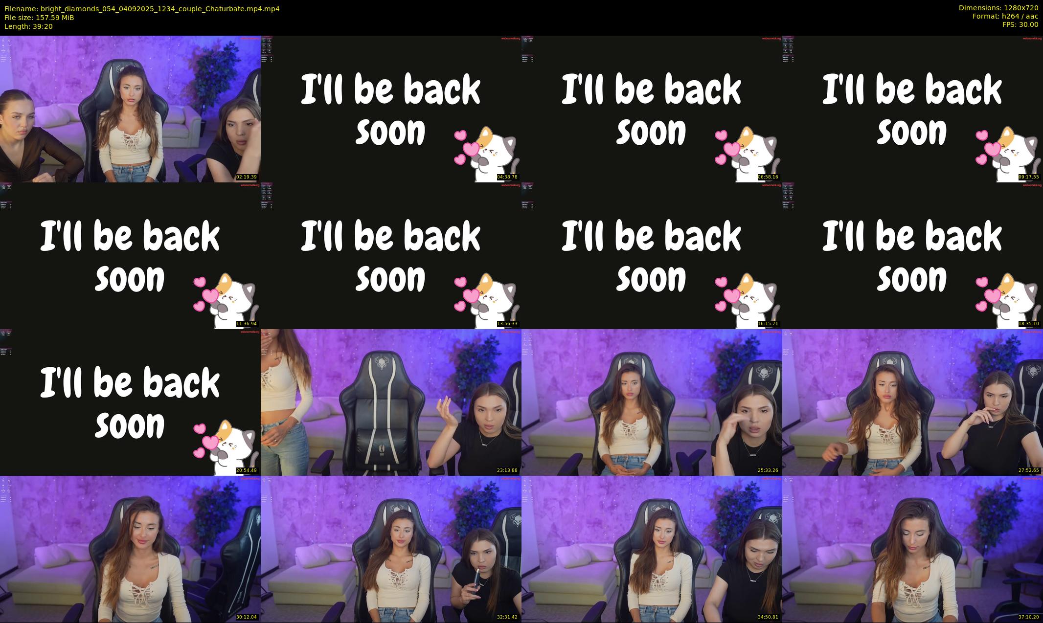 bright_diamonds_054 — 40 minute Chaturbate couple cam show recording, 720p, Sep 4, 2025