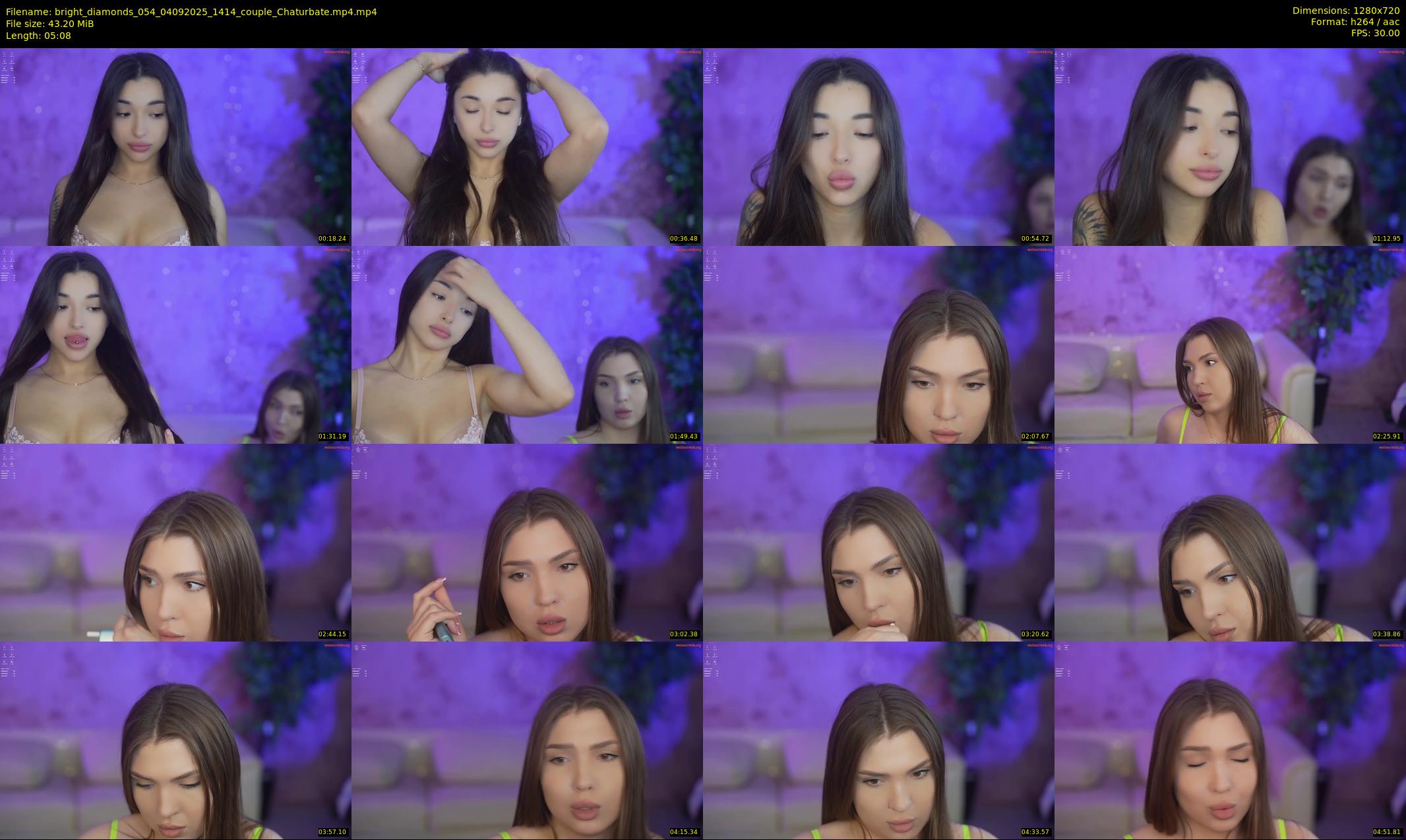 bright_diamonds_054 — 6 minute Chaturbate couple cam show recording, 720p, Sep 4, 2025
