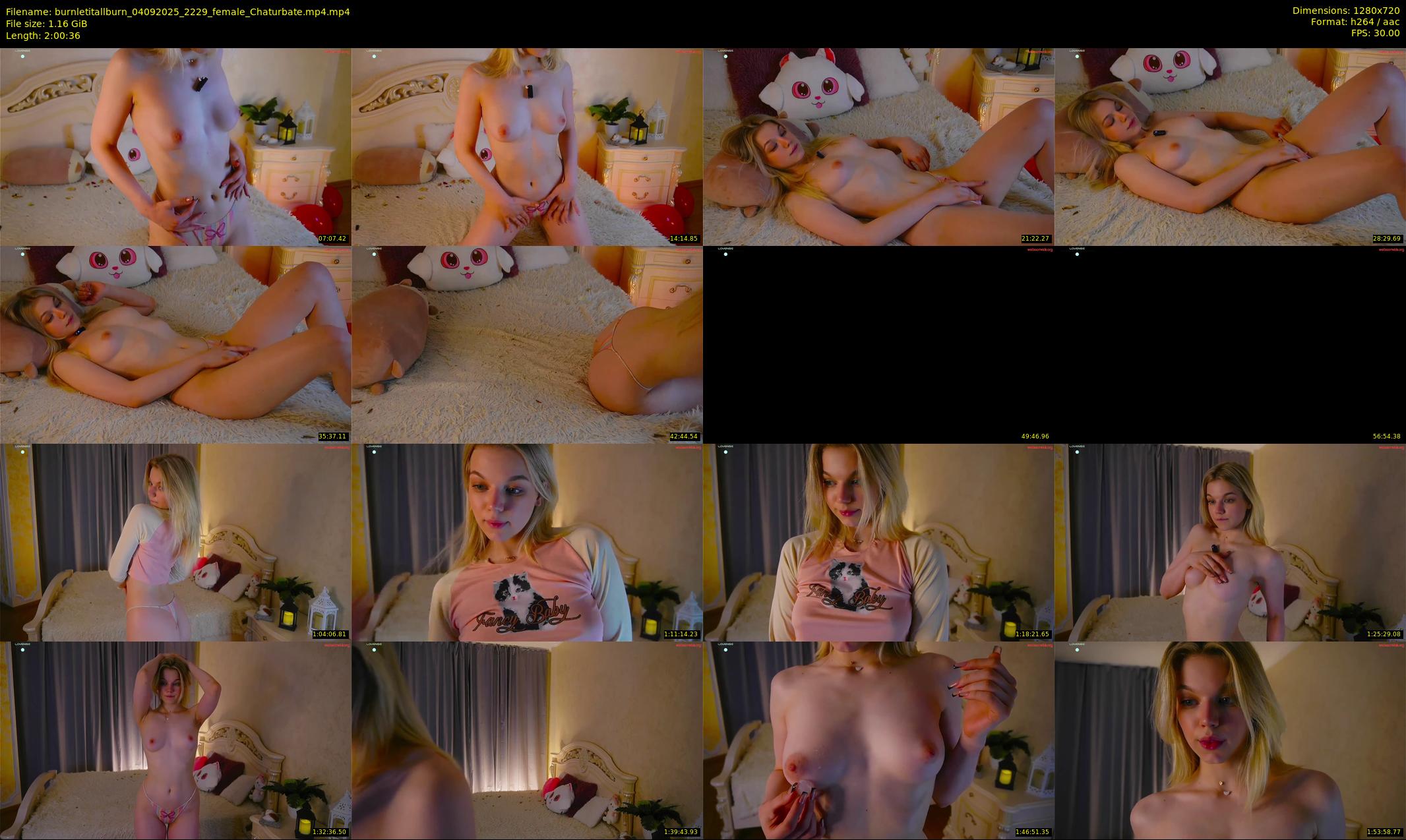 burnletitallburn — 121 minute Chaturbate female cam show recording, 720p, Sep 4, 2025