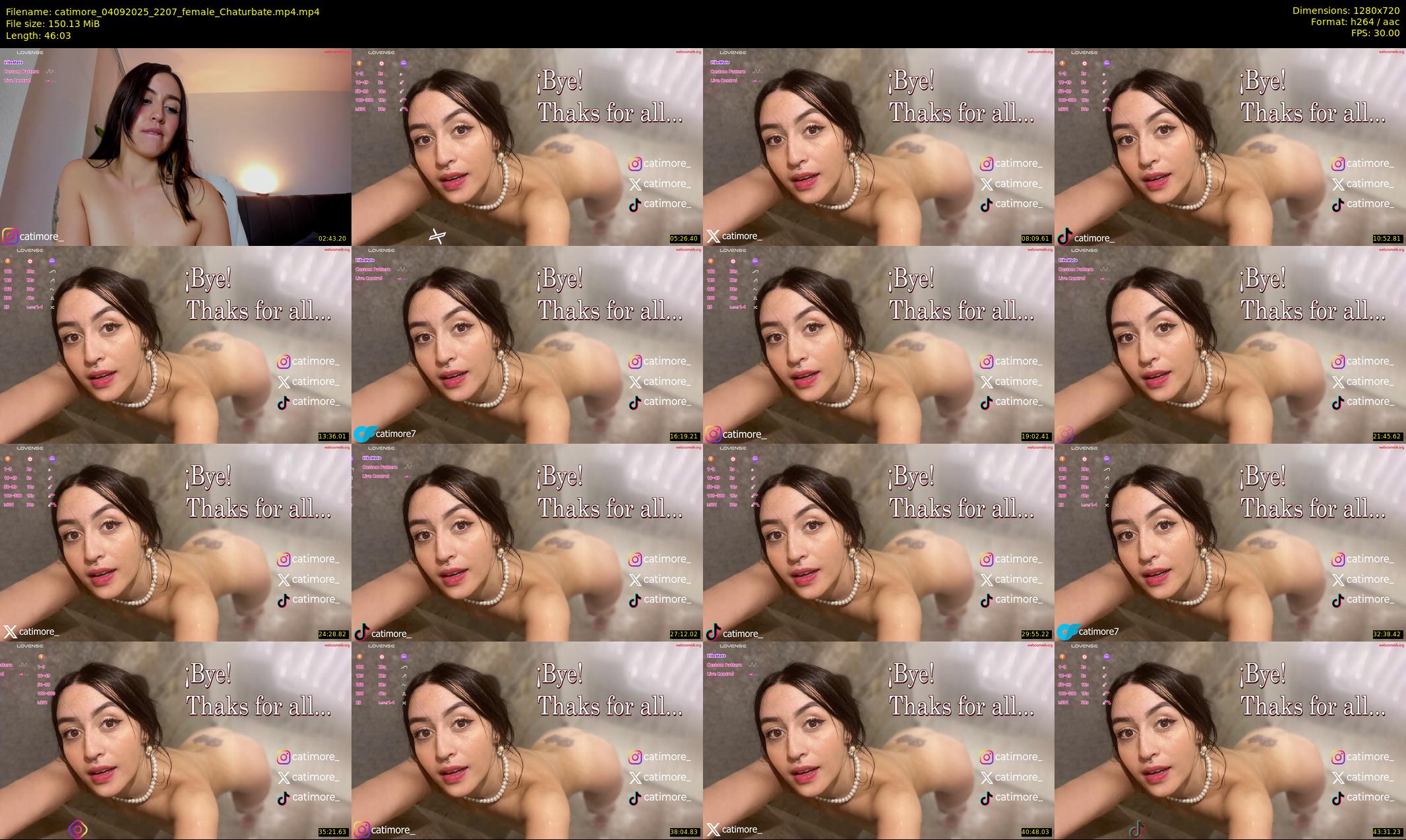 catimore — 47 minute Chaturbate female cam show recording, 720p, Sep 4, 2025
