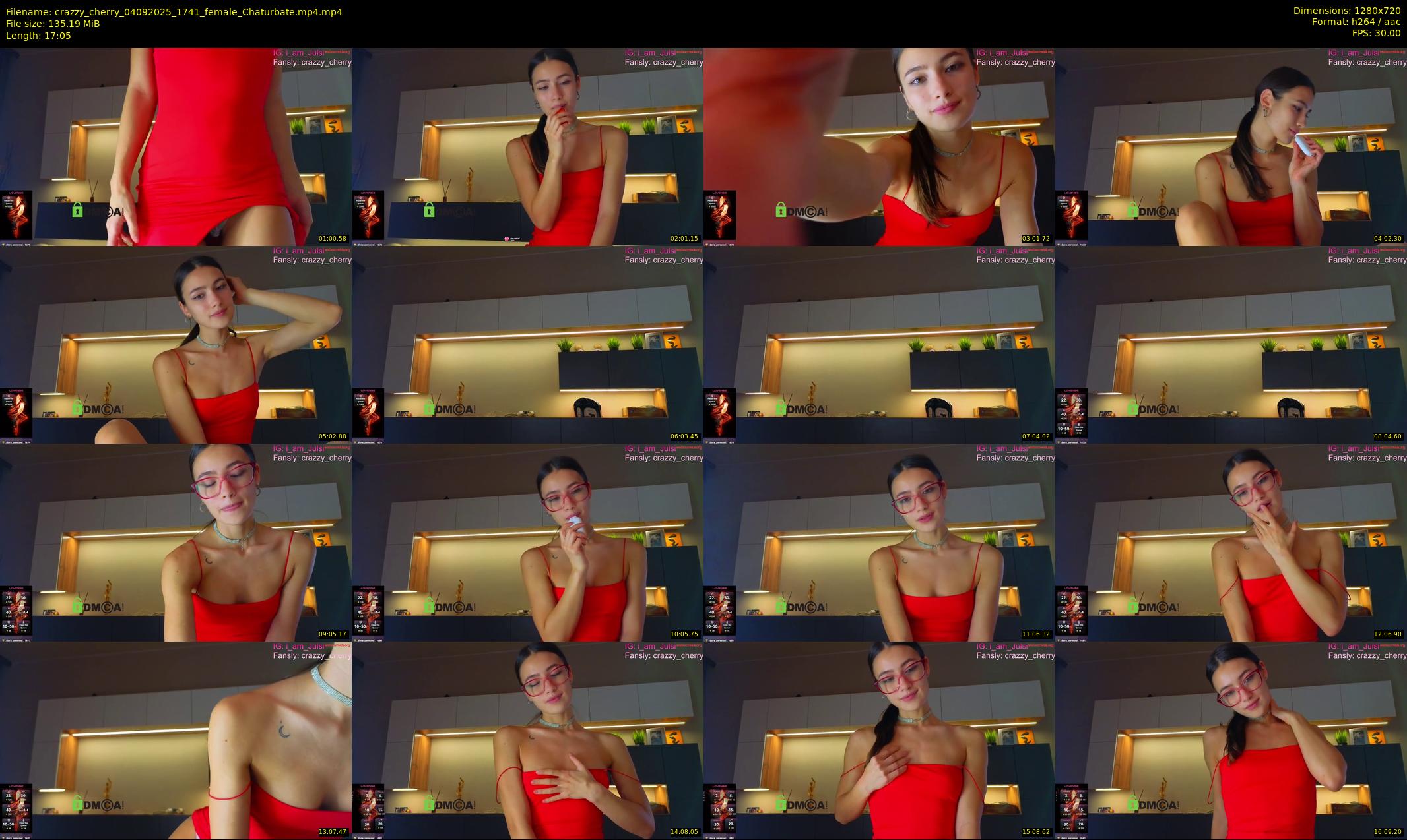 crazzy_cherry — 18 minute Chaturbate female cam show recording, 720p, Sep 4, 2025