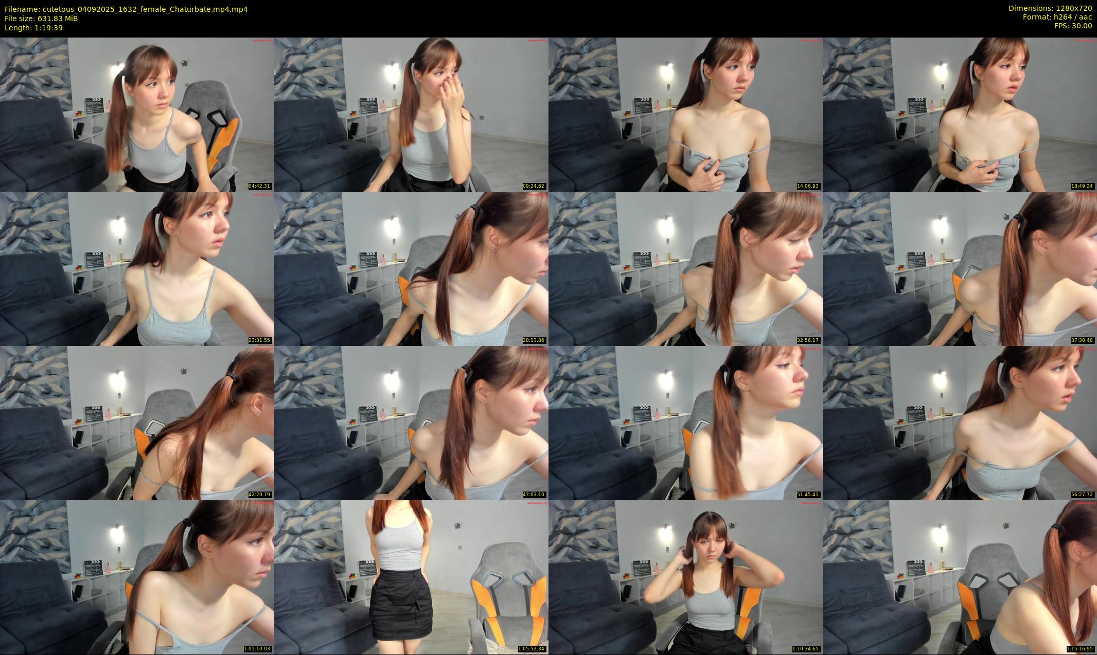 cutetous — 80 minute Chaturbate female cam show recording, 720p, Sep 4, 2025