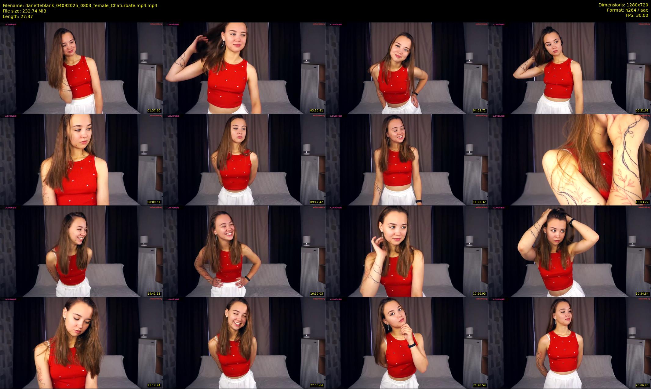danetteblank — 28 minute Chaturbate female cam show recording, 720p, Sep 4, 2025