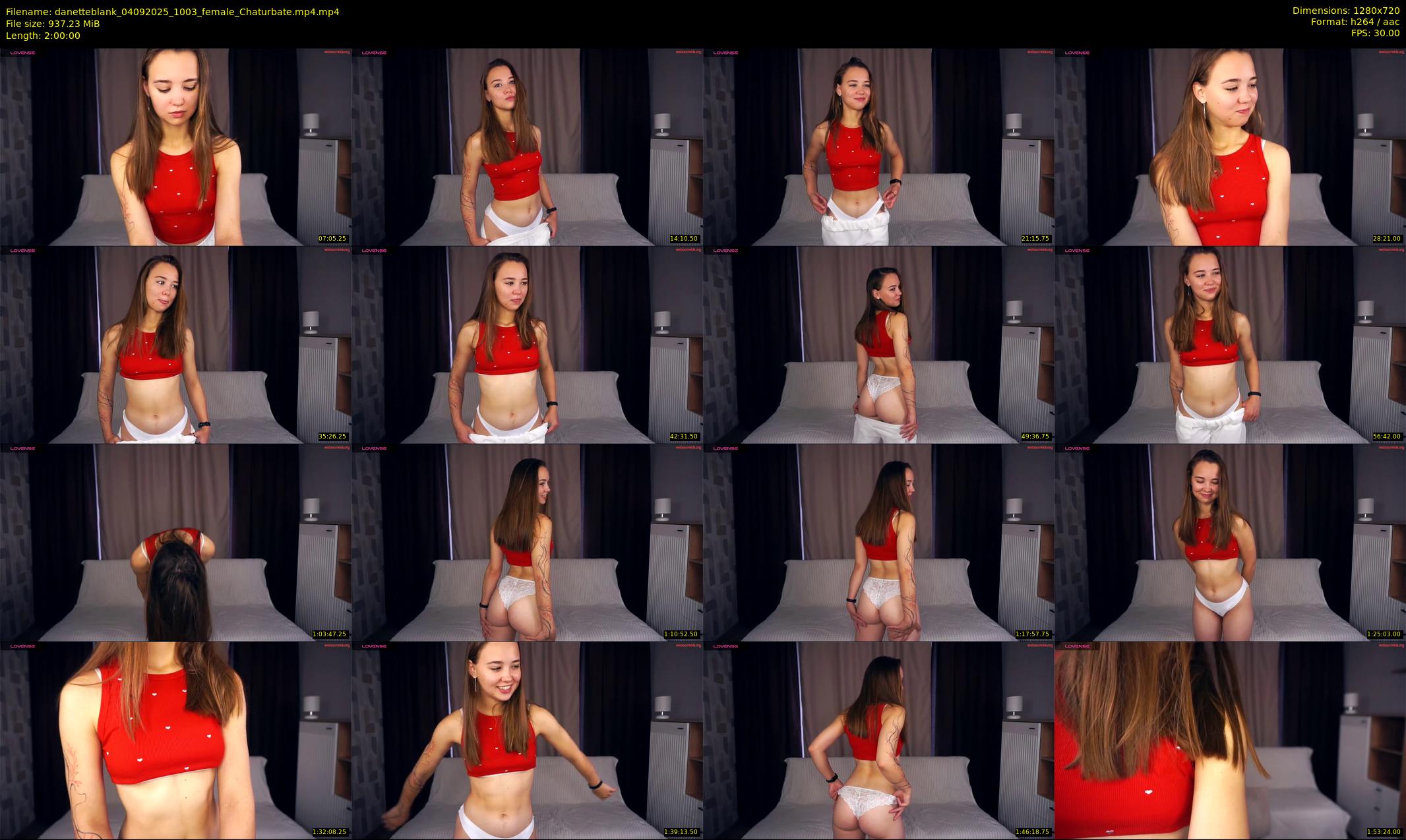 danetteblank — 120 minute Chaturbate female cam show recording, 720p, Sep 4, 2025