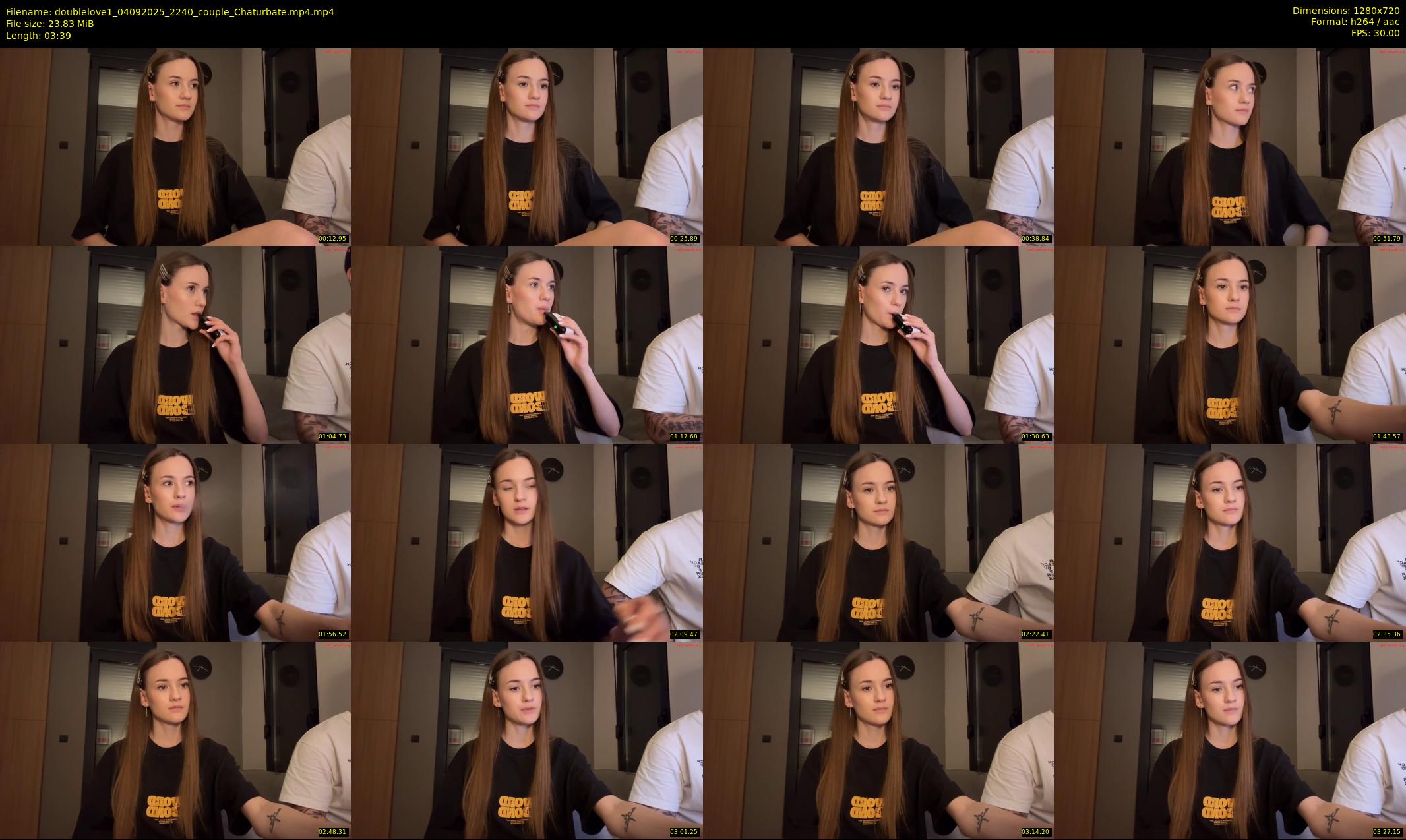 doublelove1 — 4 minute Chaturbate couple cam show recording, 720p, Sep 4, 2025