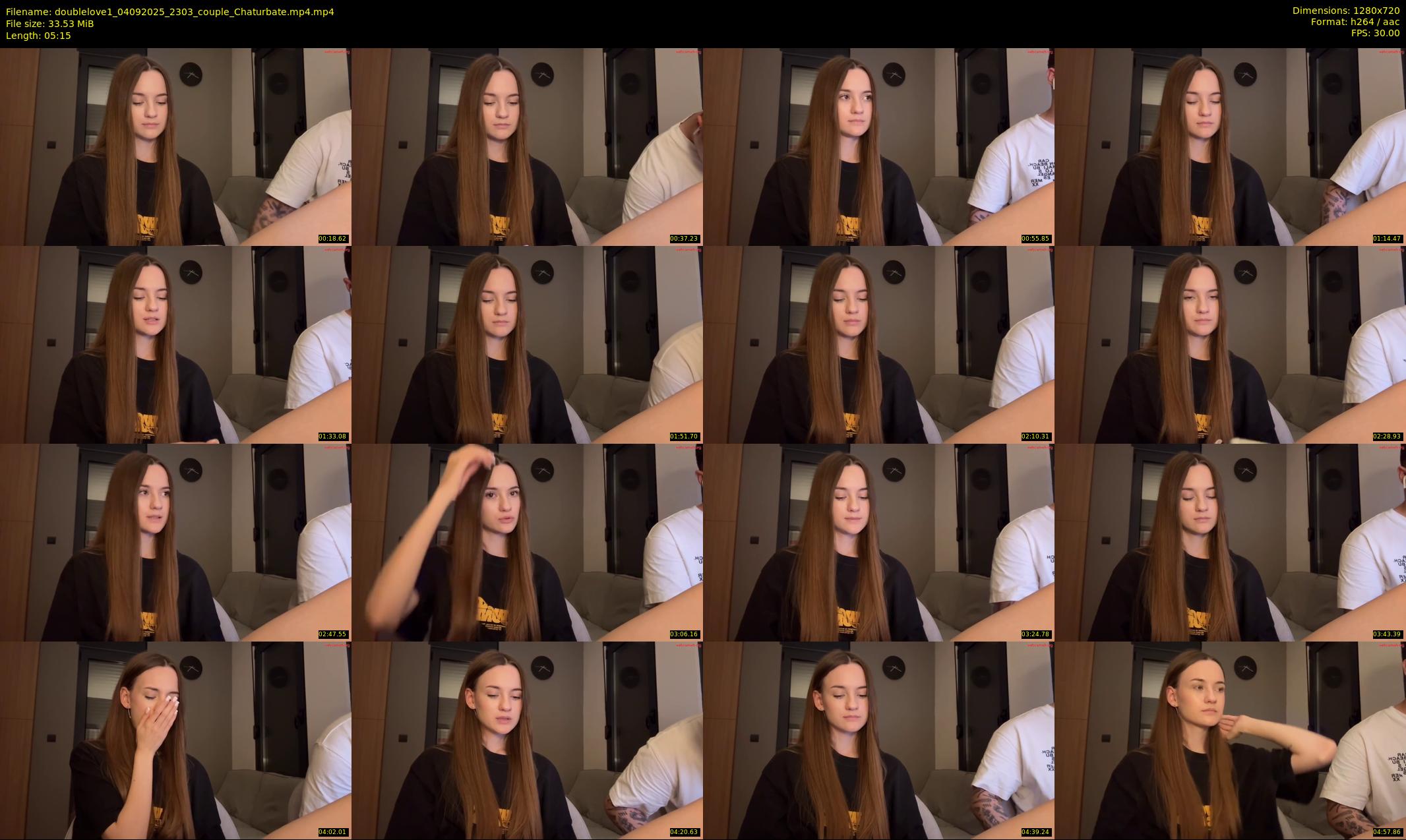 doublelove1 — 6 minute Chaturbate couple cam show recording, 720p, Sep 4, 2025