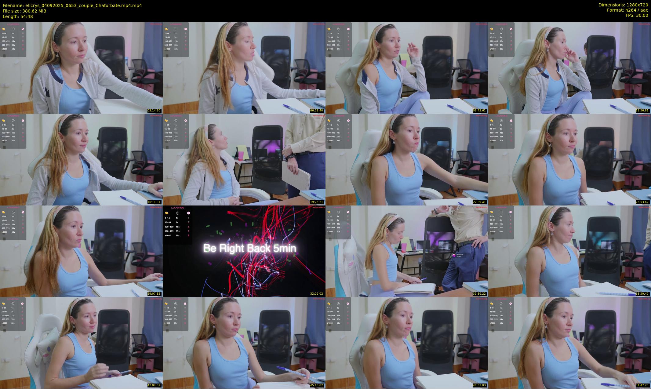 ellcrys — 55 minute Chaturbate couple cam show recording, 720p, Sep 4, 2025