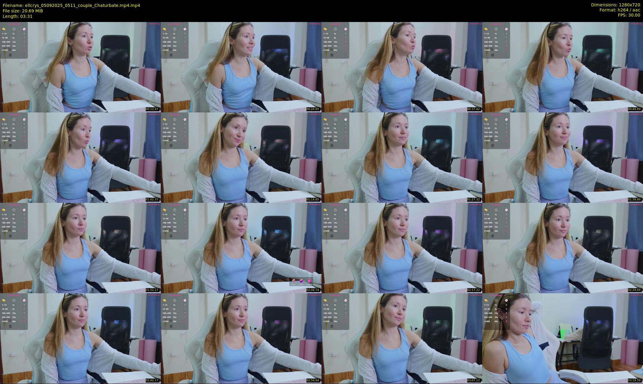 ellcrys — 4 minute Chaturbate couple cam show recording, 720p, Sep 5, 2025