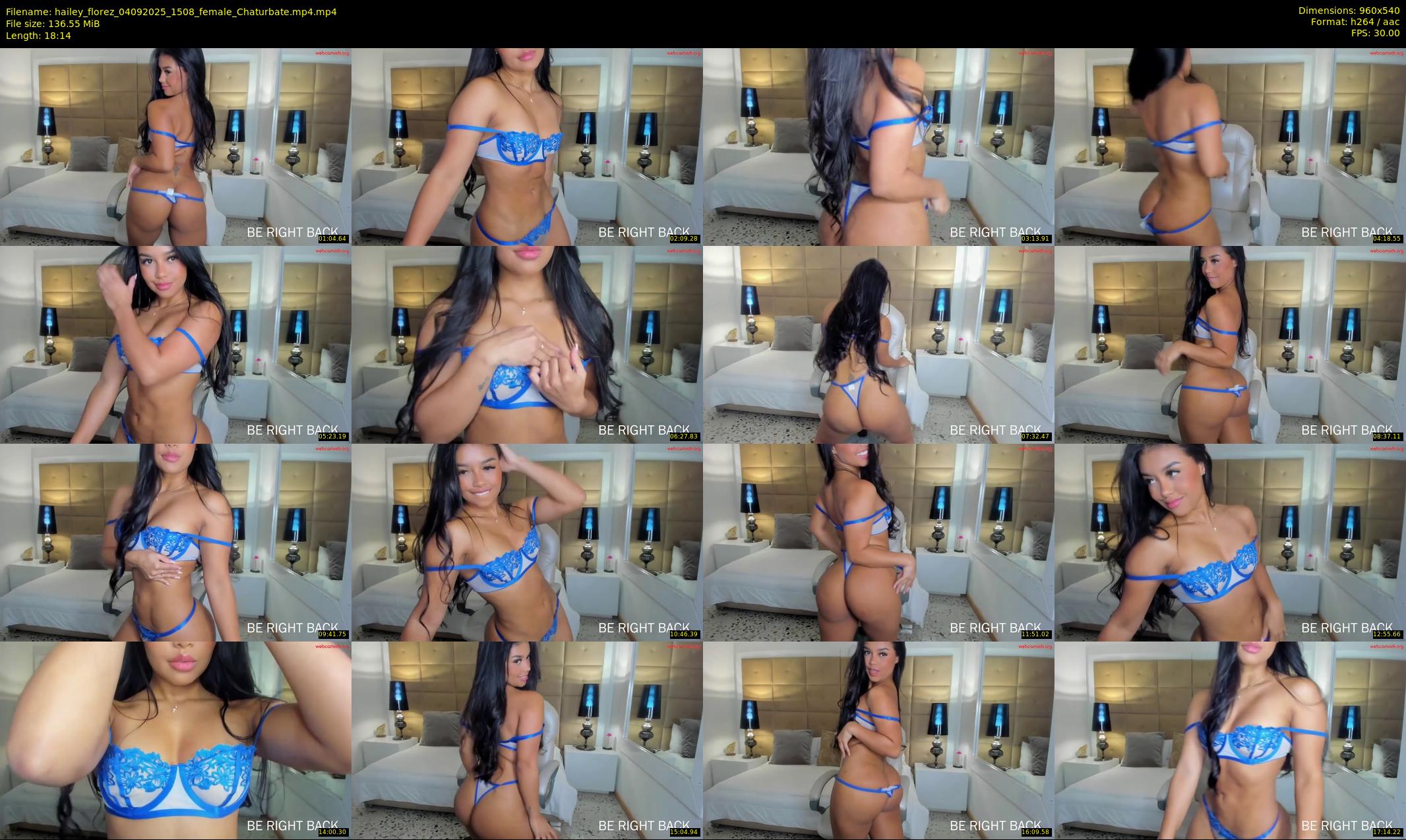 hailey_florez — 19 minute Chaturbate female cam show recording, 480p, Sep 4, 2025