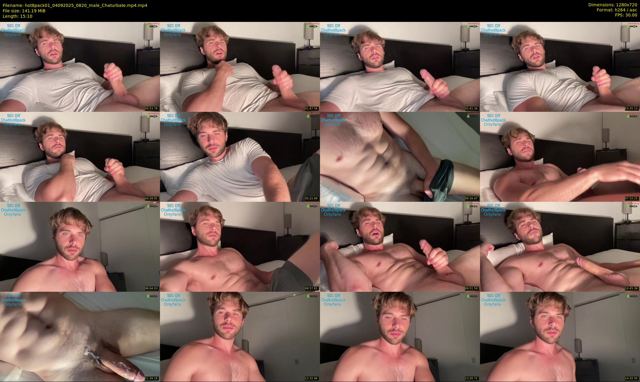 hot8pack01 — 16 minute Chaturbate male cam show recording, 720p, Sep 4, 2025