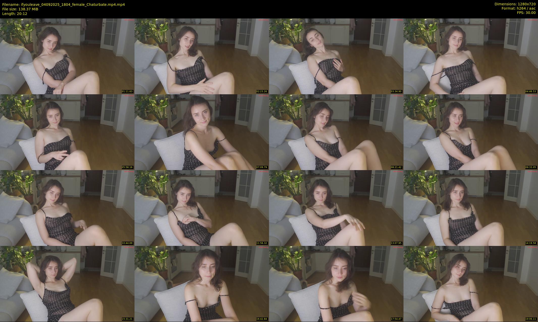 ifyouleave — 21 minute Chaturbate female cam show recording, 720p, Sep 4, 2025