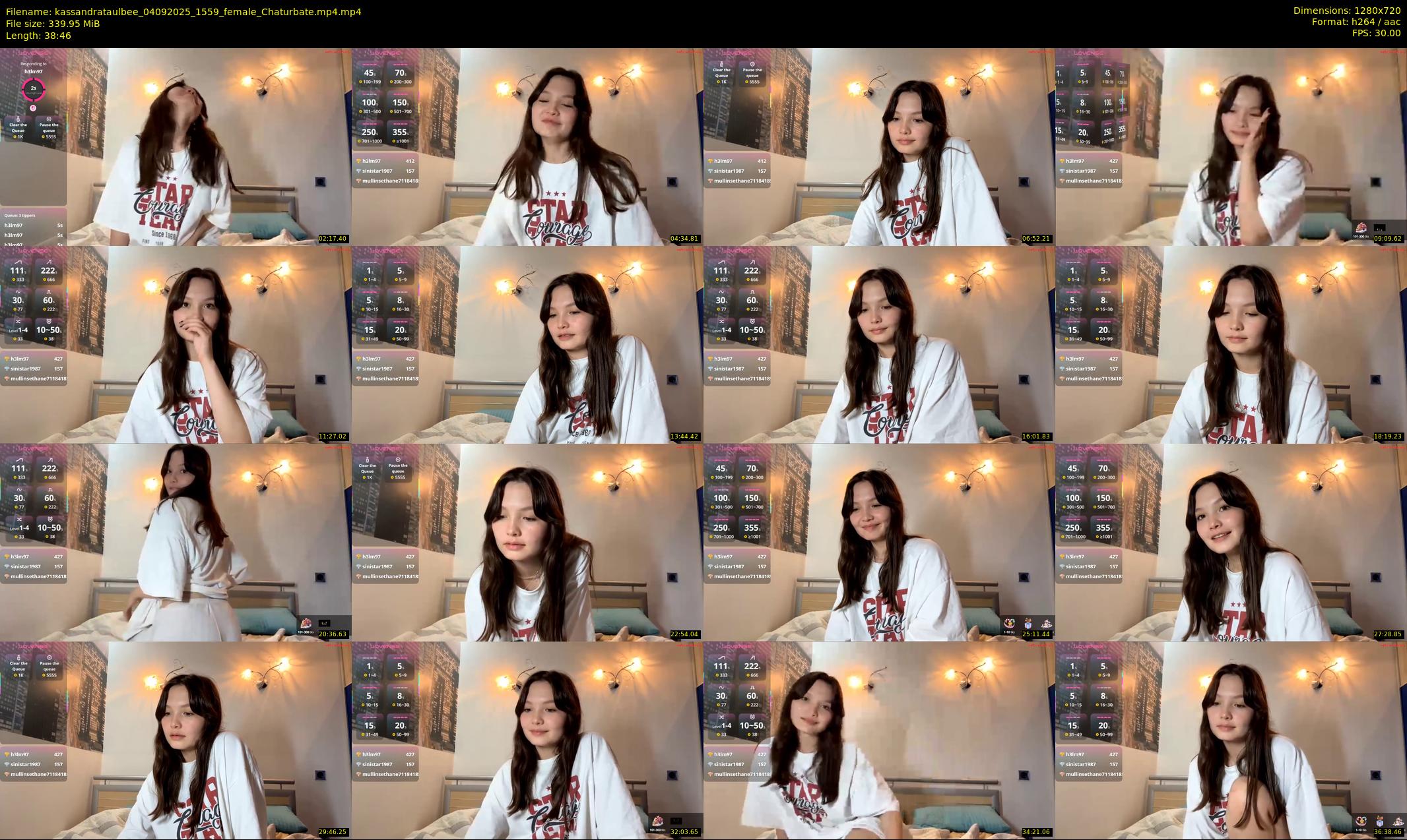kassandrataulbee — 39 minute Chaturbate female cam show recording, 720p, Sep 4, 2025