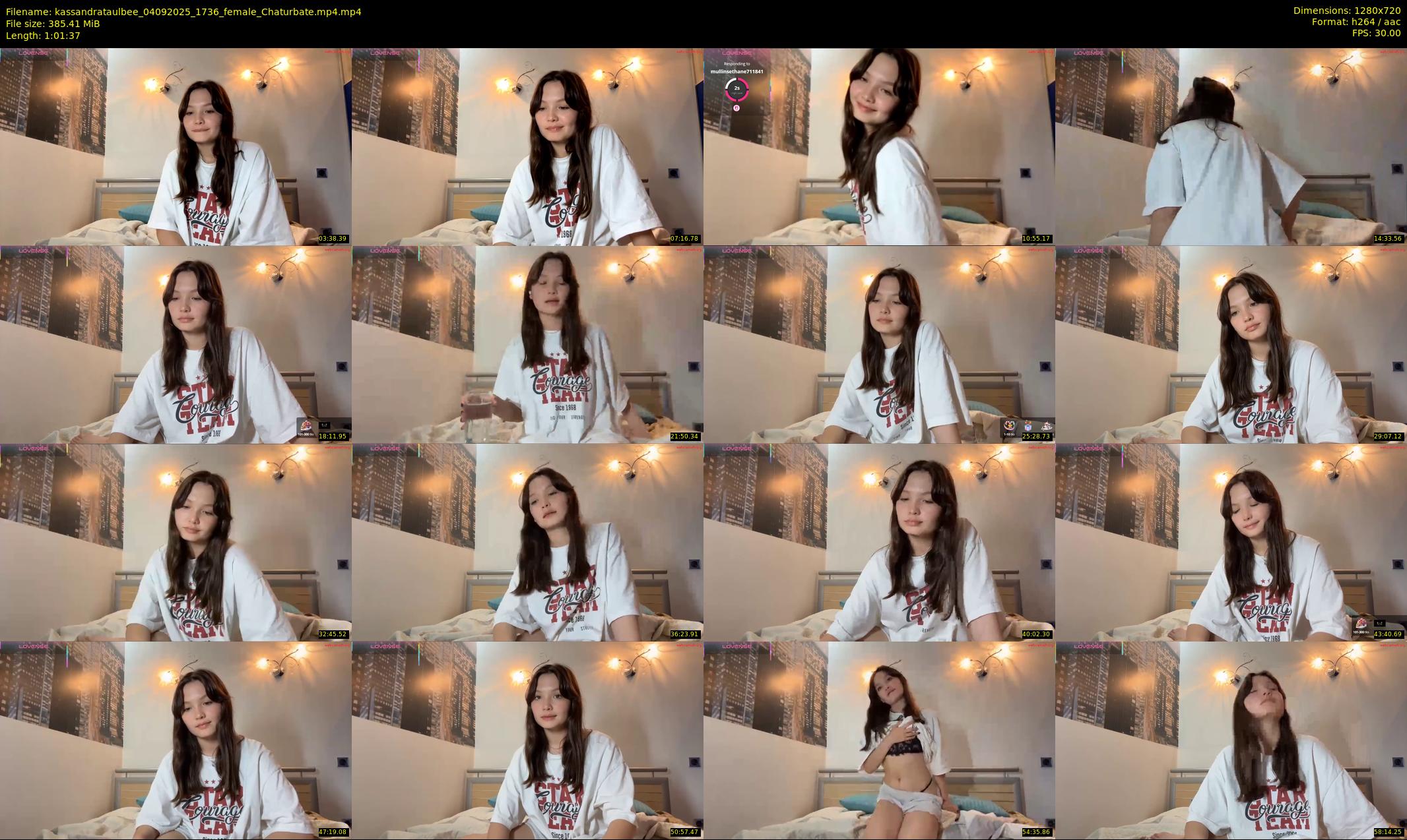 kassandrataulbee — 62 minute Chaturbate female cam show recording, 720p, Sep 4, 2025