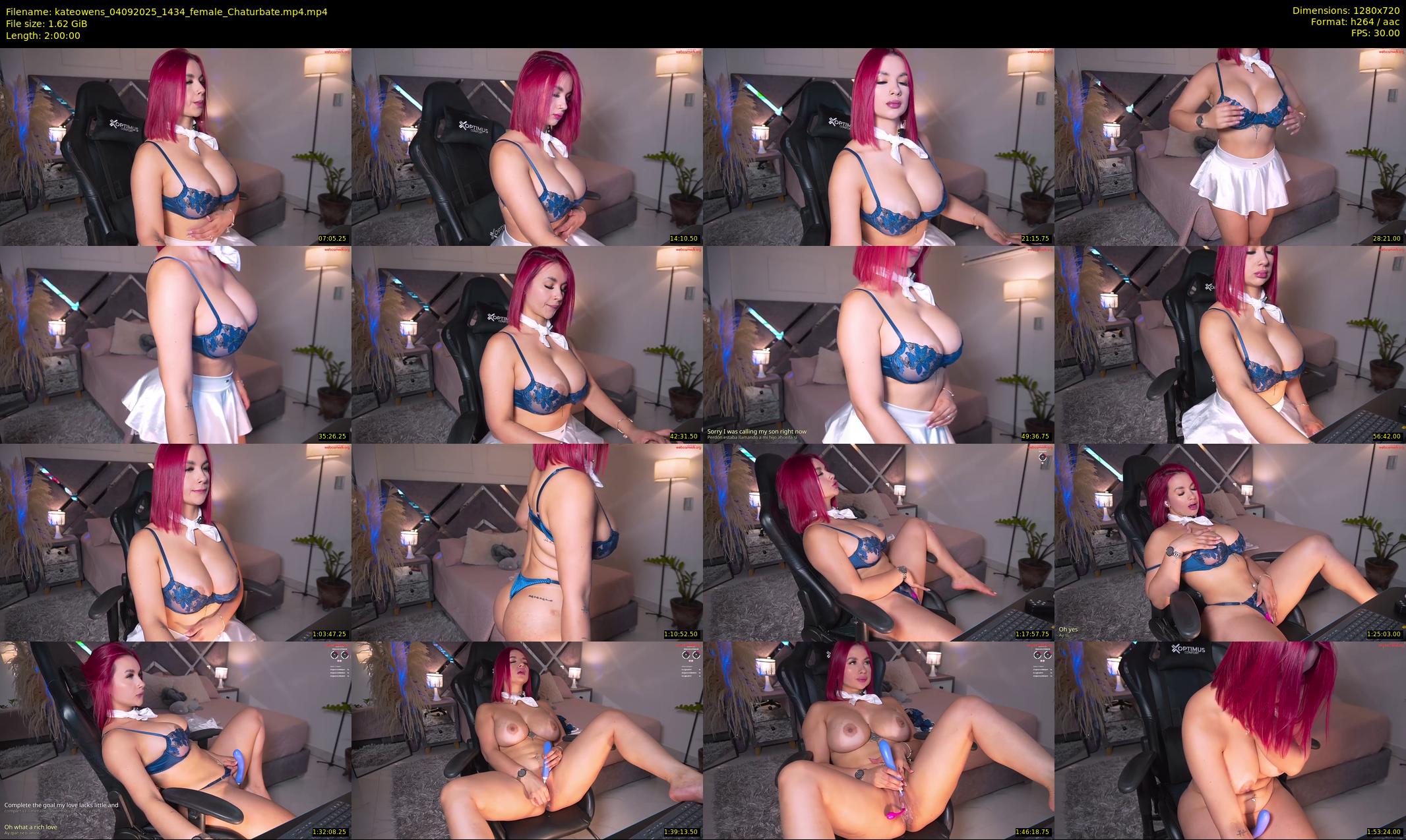 kateowens — 120 minute Chaturbate female cam show recording, 720p, Sep 4, 2025