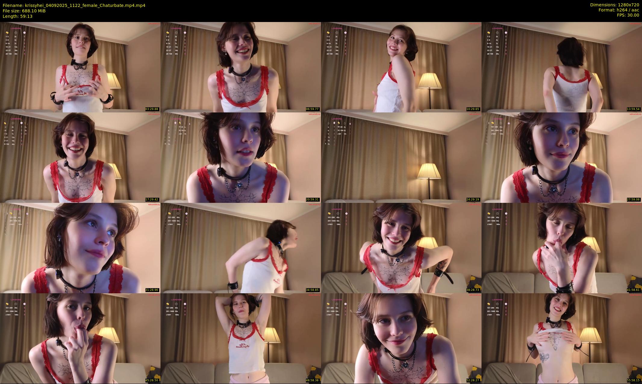 krissyhei — 60 minute Chaturbate female cam show recording, 720p, Sep 4, 2025