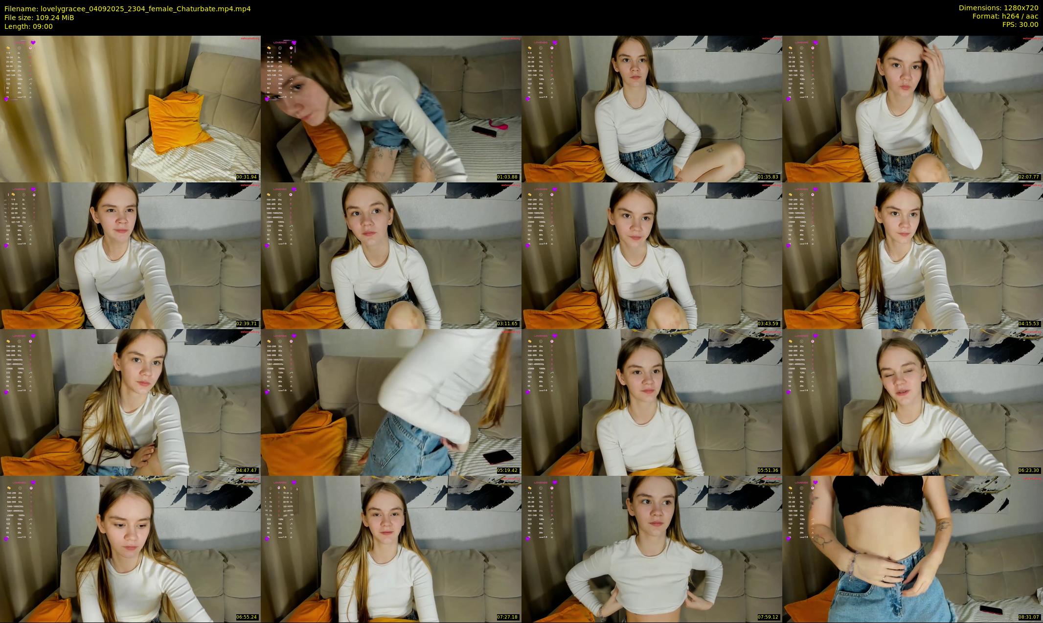 lovelygracee — 9 minute Chaturbate female cam show recording, 720p, Sep 4, 2025