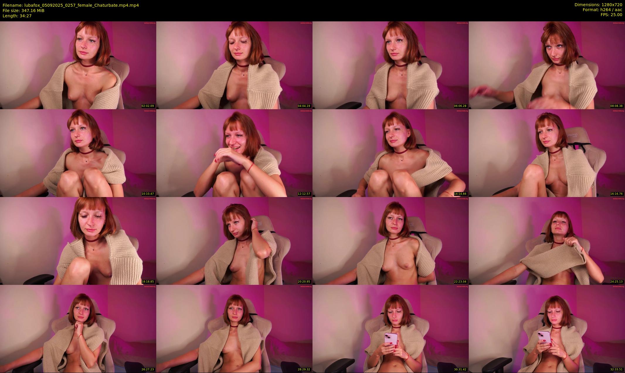 lubafox — 35 minute Chaturbate female cam show recording, 720p, Sep 5, 2025