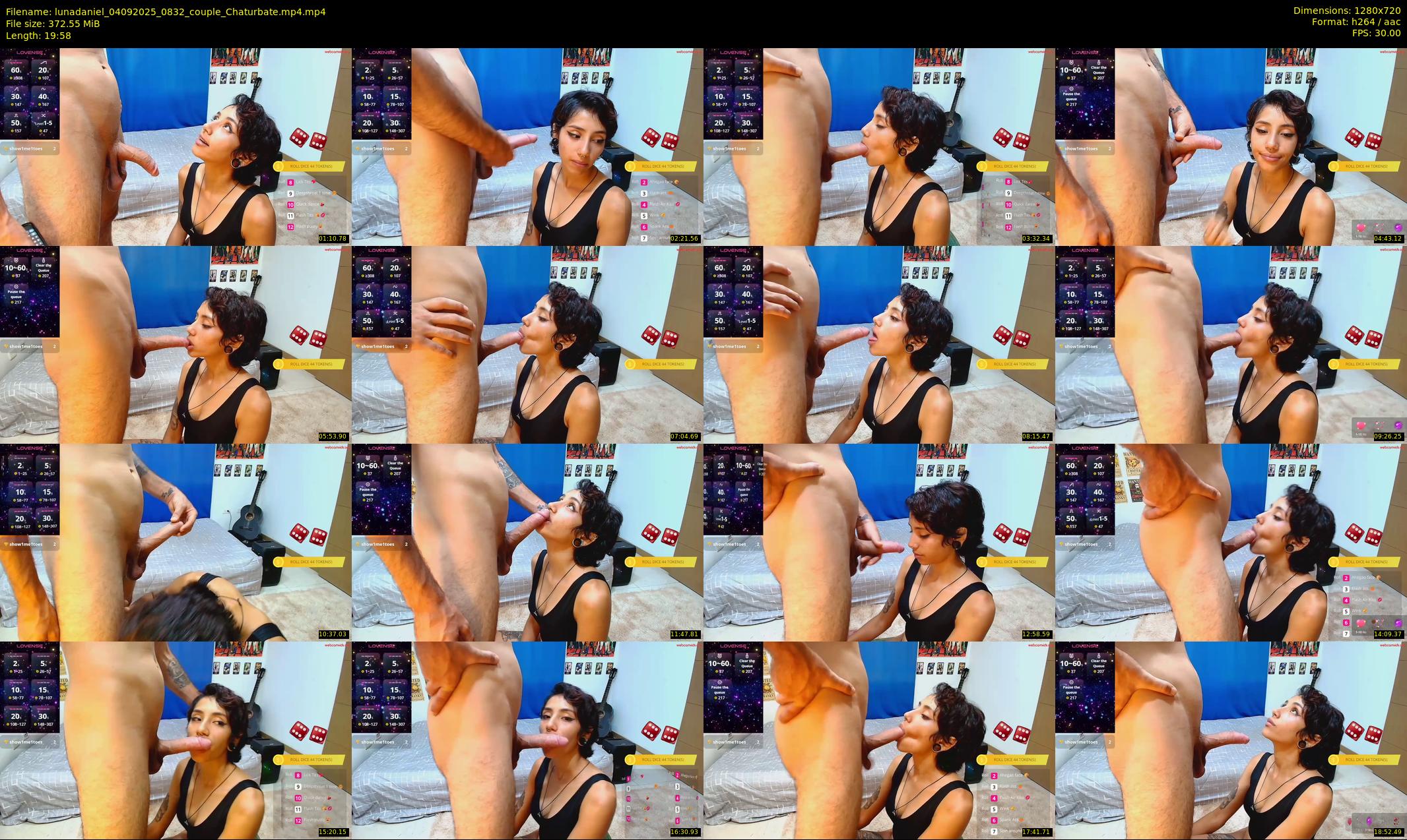 lunadaniel — 20 minute Chaturbate couple cam show recording, 720p, Sep 4, 2025