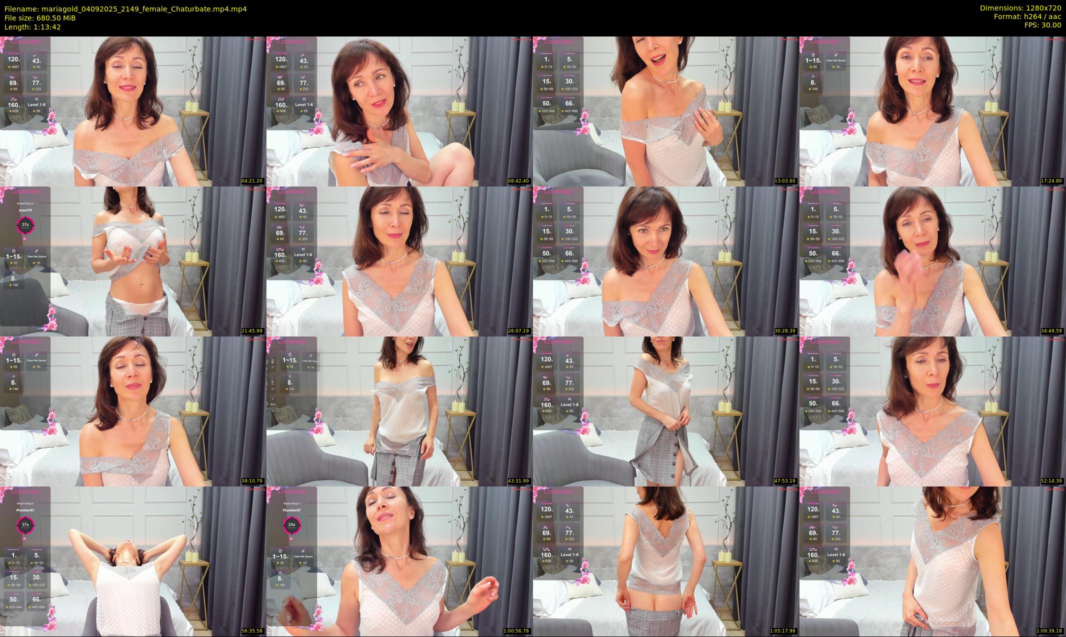 mariagold — 74 minute Chaturbate female cam show recording, 720p, Sep 4, 2025