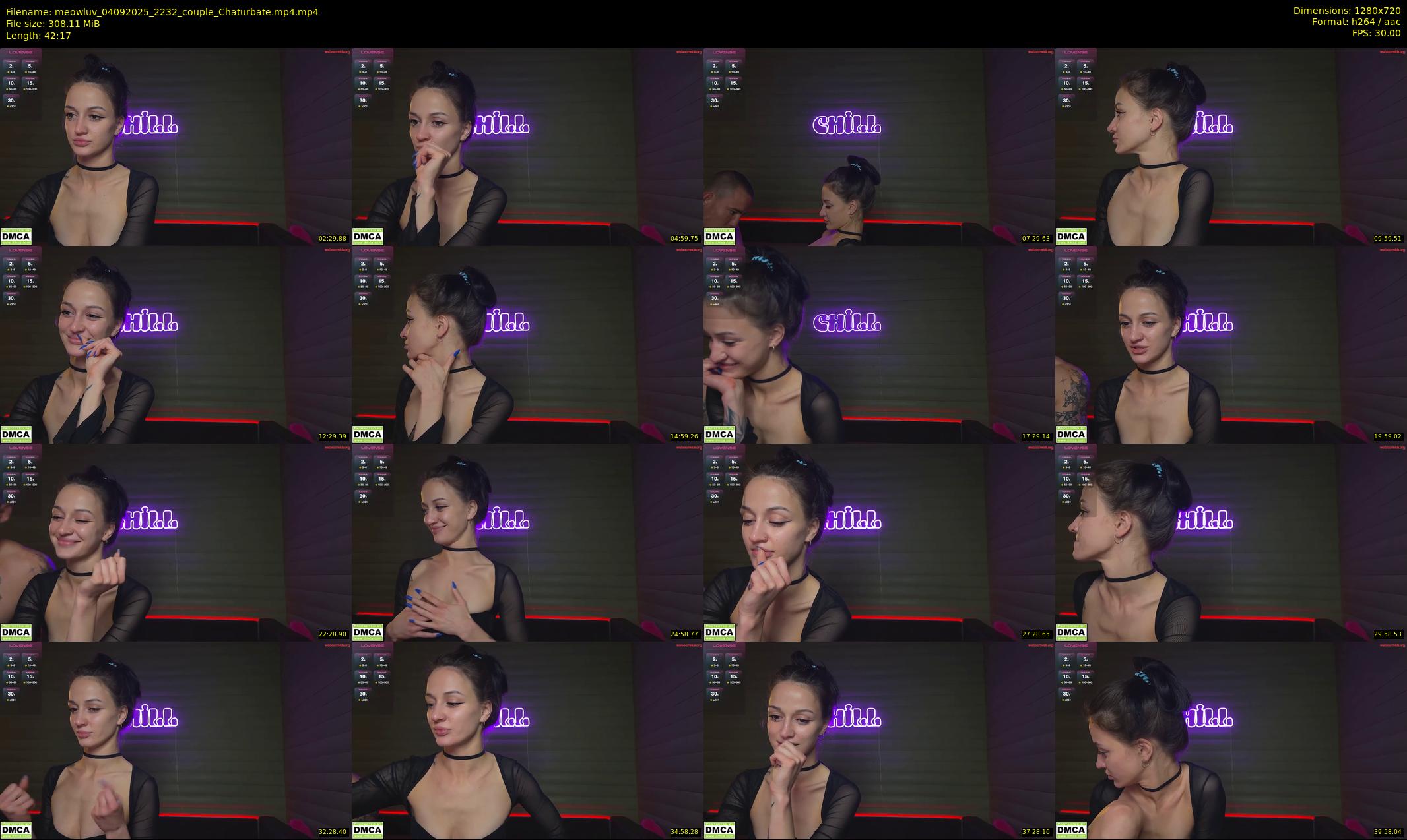 meowluv — 43 minute Chaturbate couple cam show recording, 720p, Sep 4, 2025