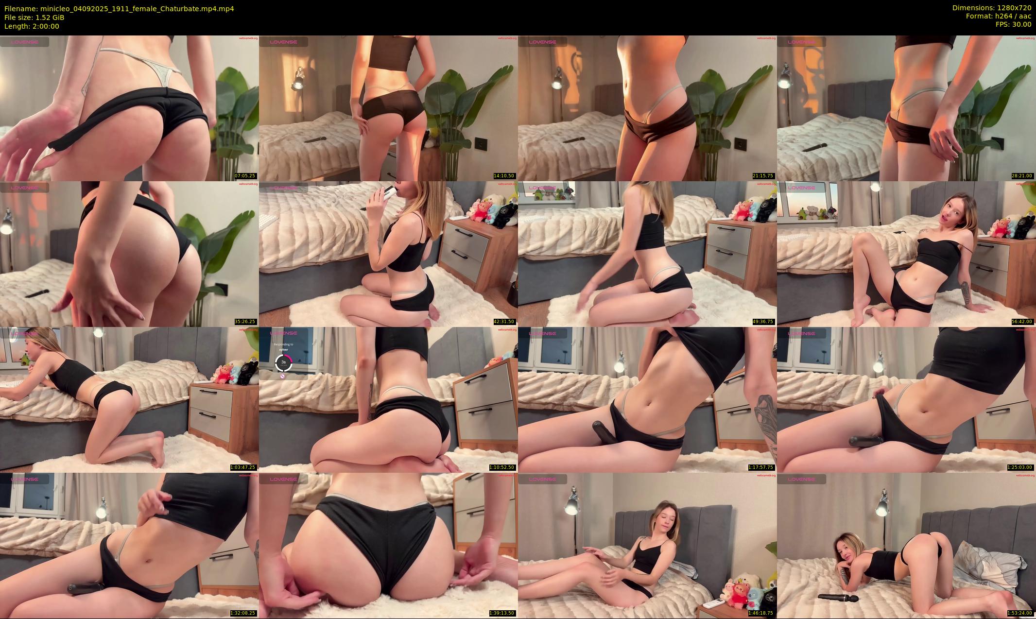 minicleo — 120 minute Chaturbate female cam show recording, 720p, Sep 4, 2025