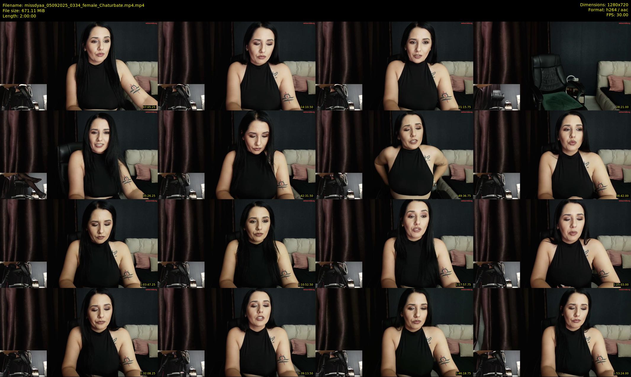 missdyaa — 120 minute Chaturbate female cam show recording, 720p, Sep 5, 2025