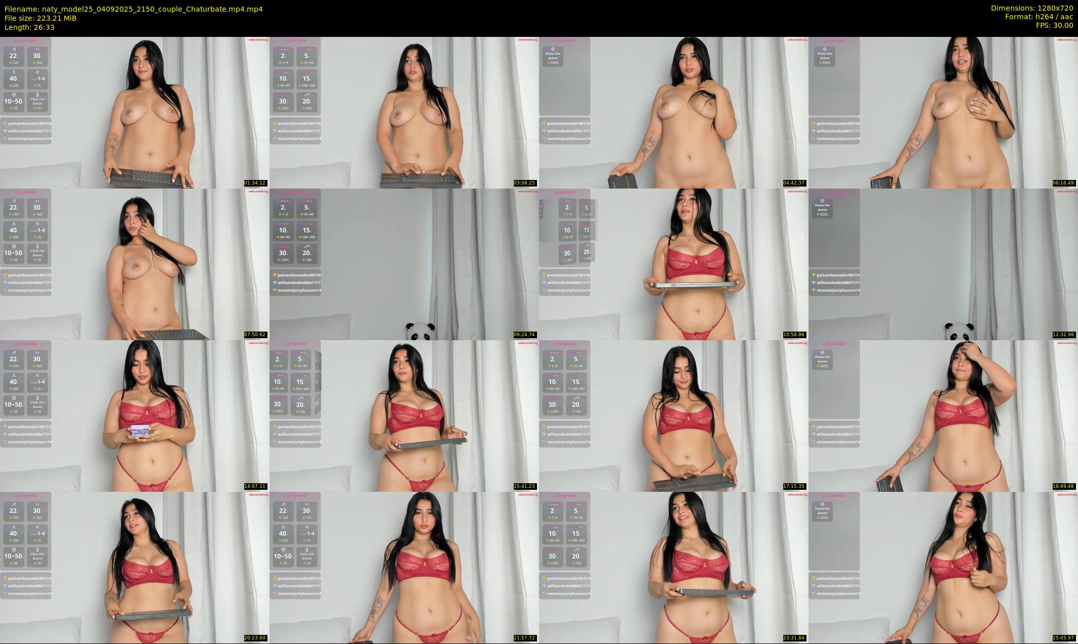 naty_model25 — 27 minute Chaturbate couple cam show recording, 720p, Sep 4, 2025
