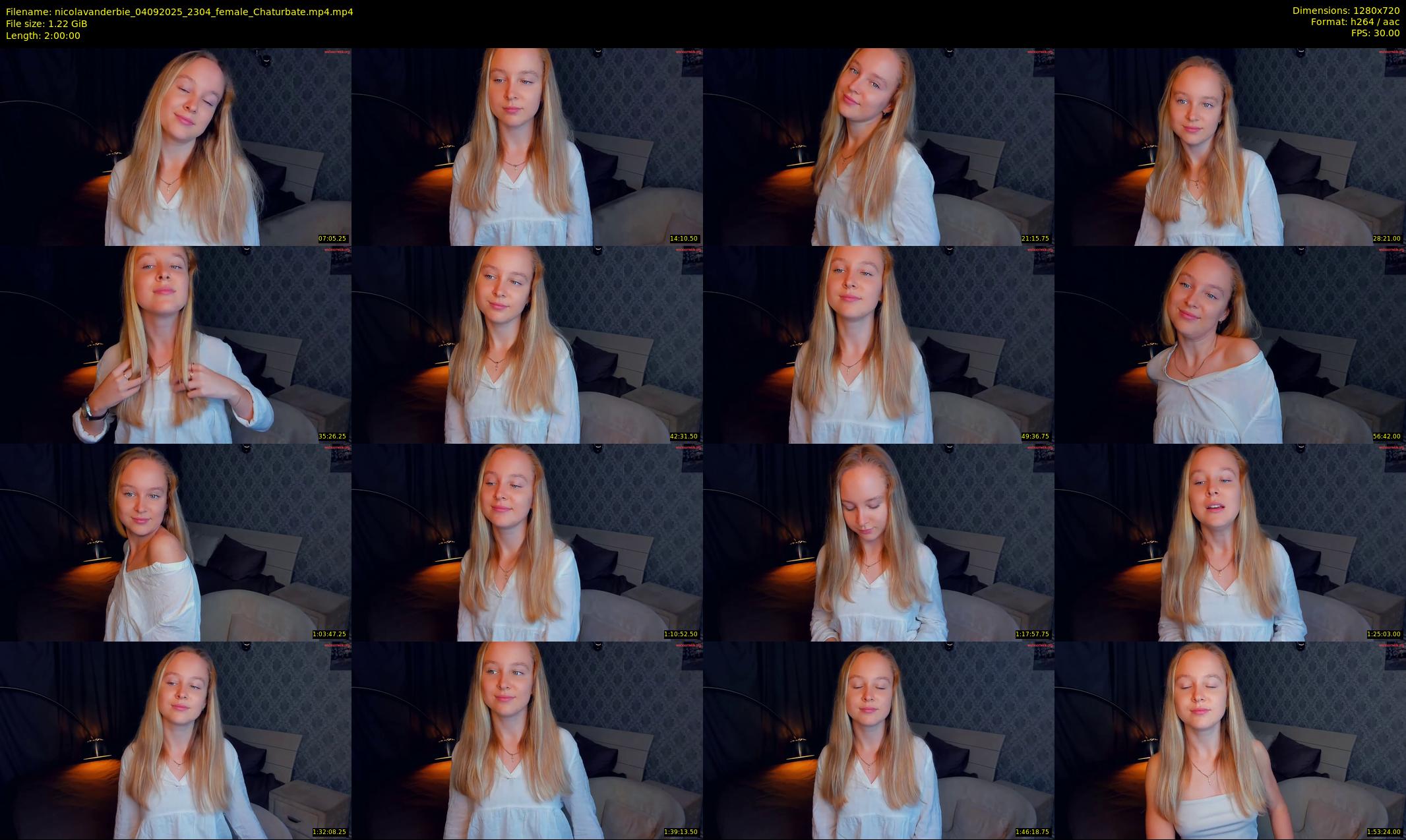 nicolavanderbie — 120 minute Chaturbate female cam show recording, 720p, Sep 4, 2025