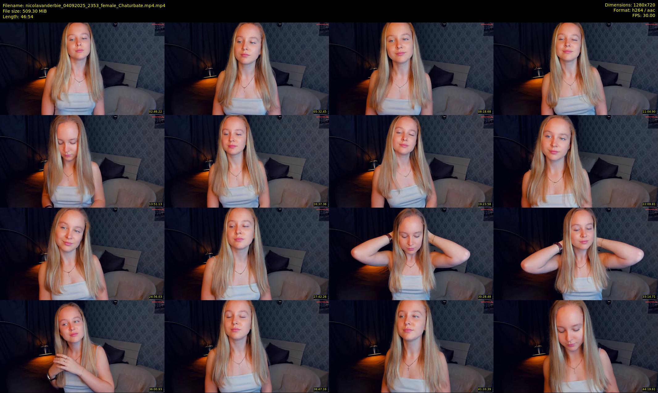nicolavanderbie — 47 minute Chaturbate female cam show recording, 720p, Sep 4, 2025
