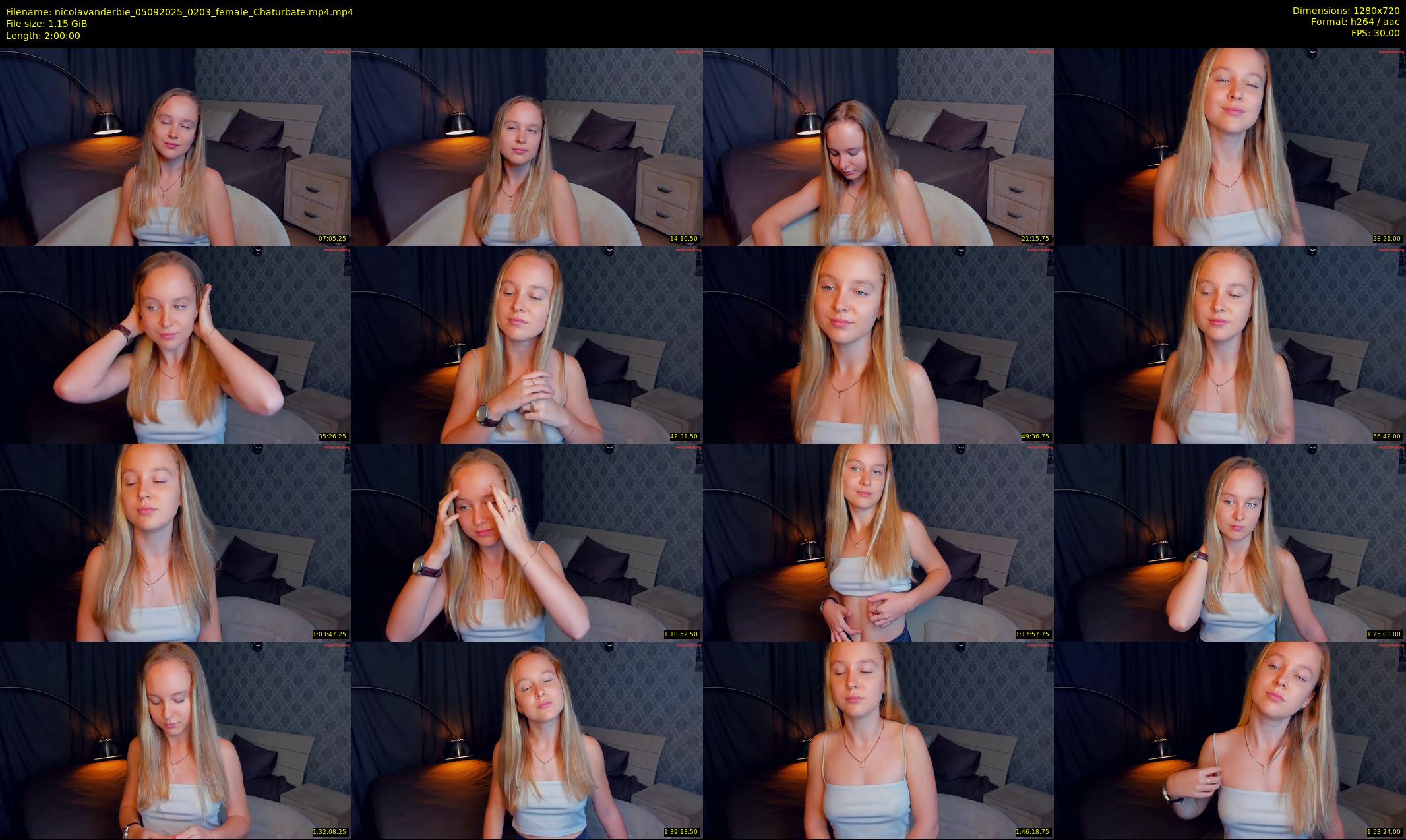 nicolavanderbie — 120 minute Chaturbate female cam show recording, 720p, Sep 5, 2025