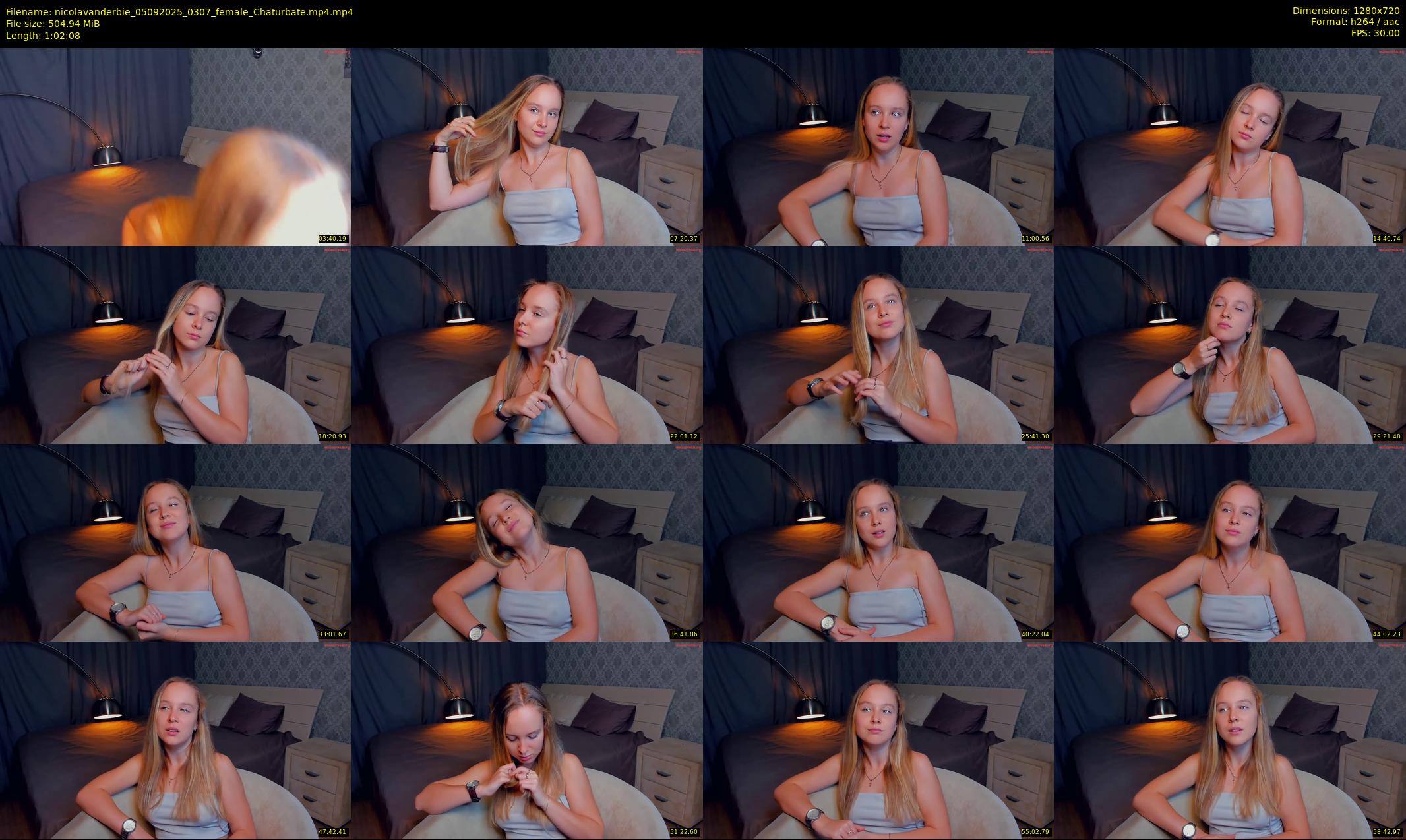 nicolavanderbie — 63 minute Chaturbate female cam show recording, 720p, Sep 5, 2025