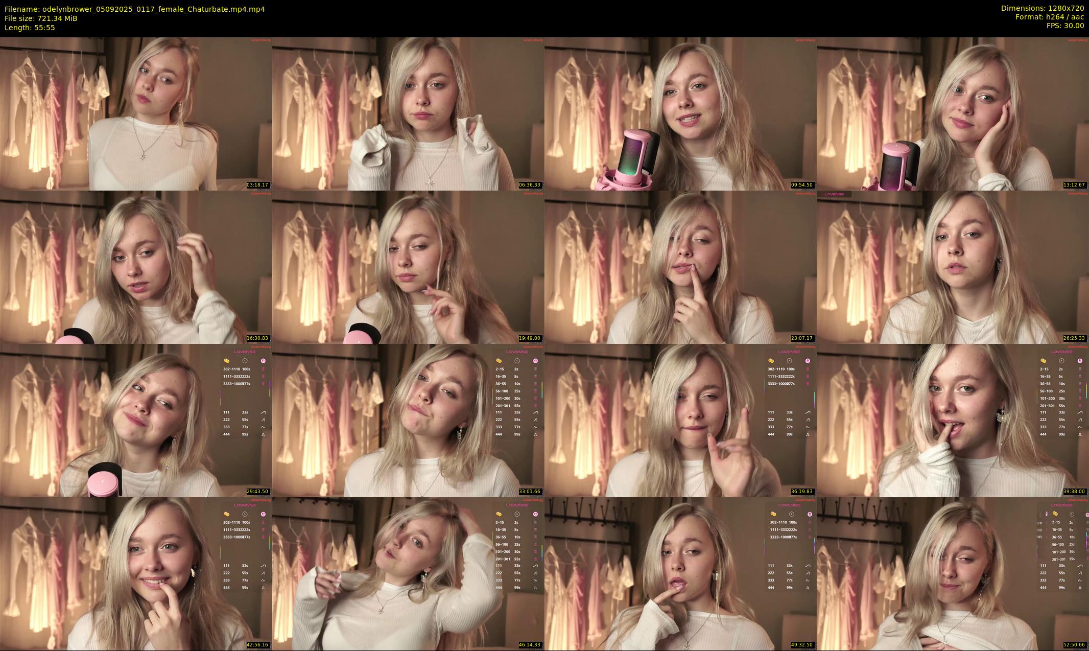 odelynbrower — 56 minute Chaturbate female cam show recording, 720p, Sep 5, 2025