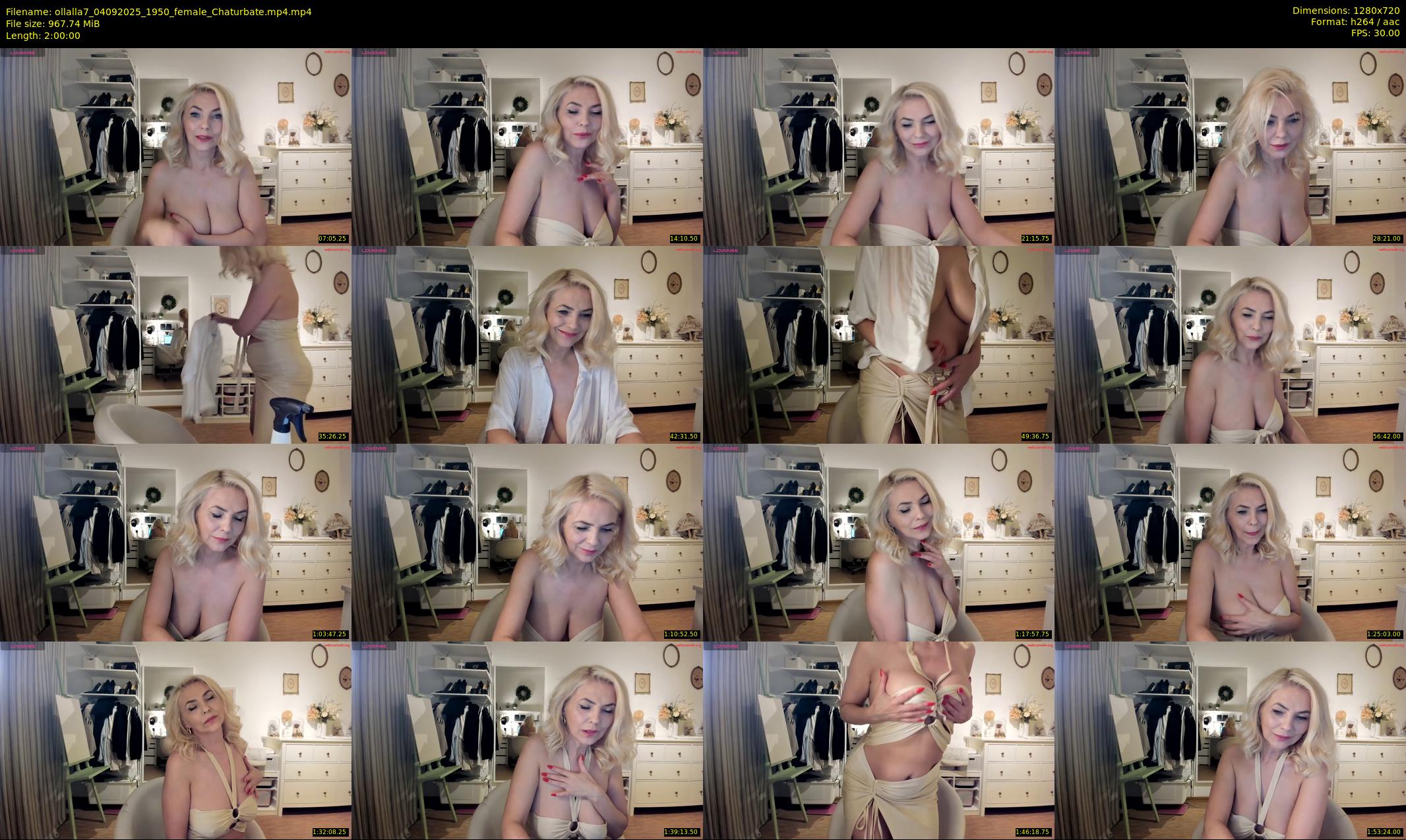 ollalla7 — 120 minute Chaturbate female cam show recording, 720p, Sep 4, 2025